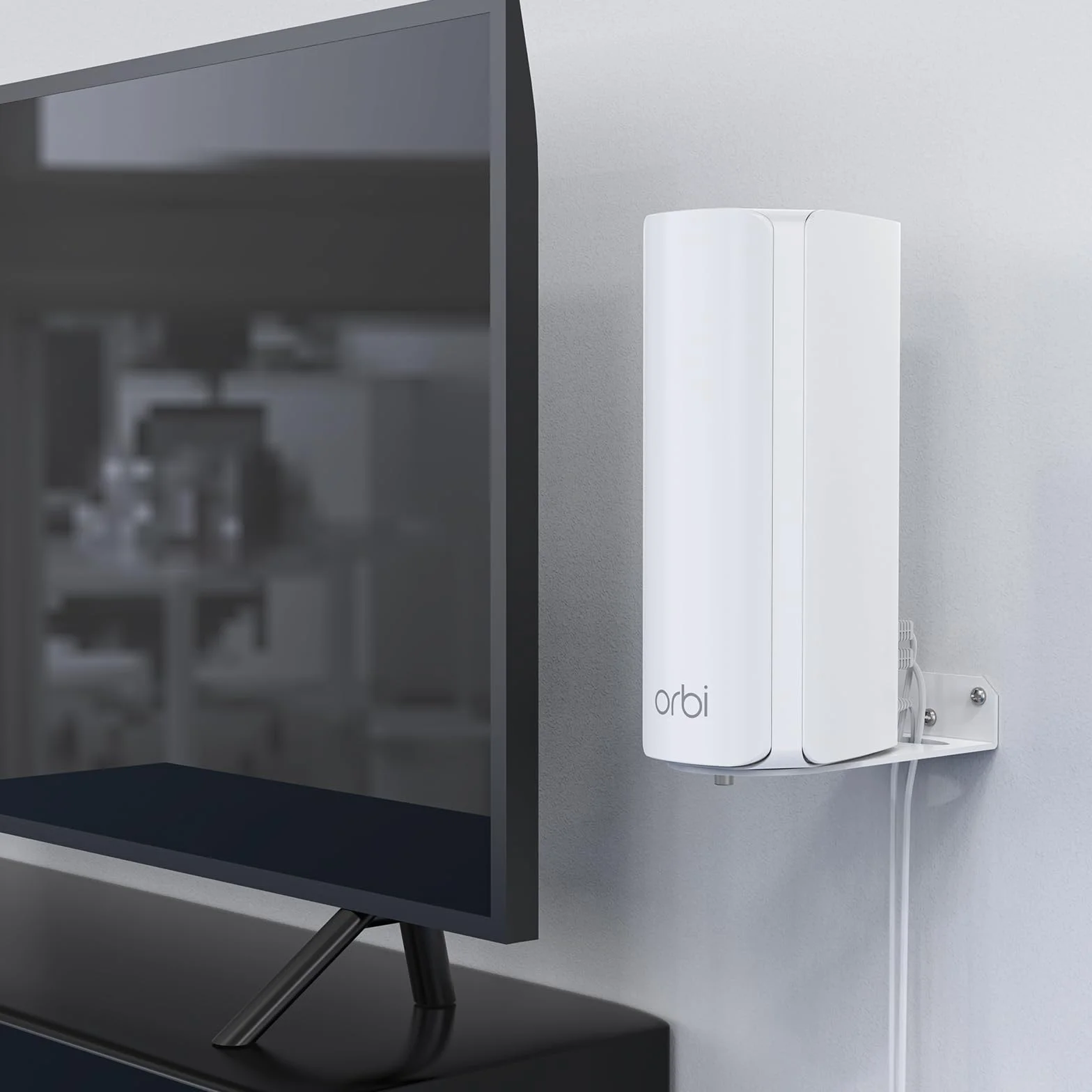 HOLACA Uchwyt ścienny kompatybilny z systemem sieciowym Orbi WiFi 7 Mesh (seria 770), metalowy uchwyt do RBE770/RBE772/RBE773, 1 PCS