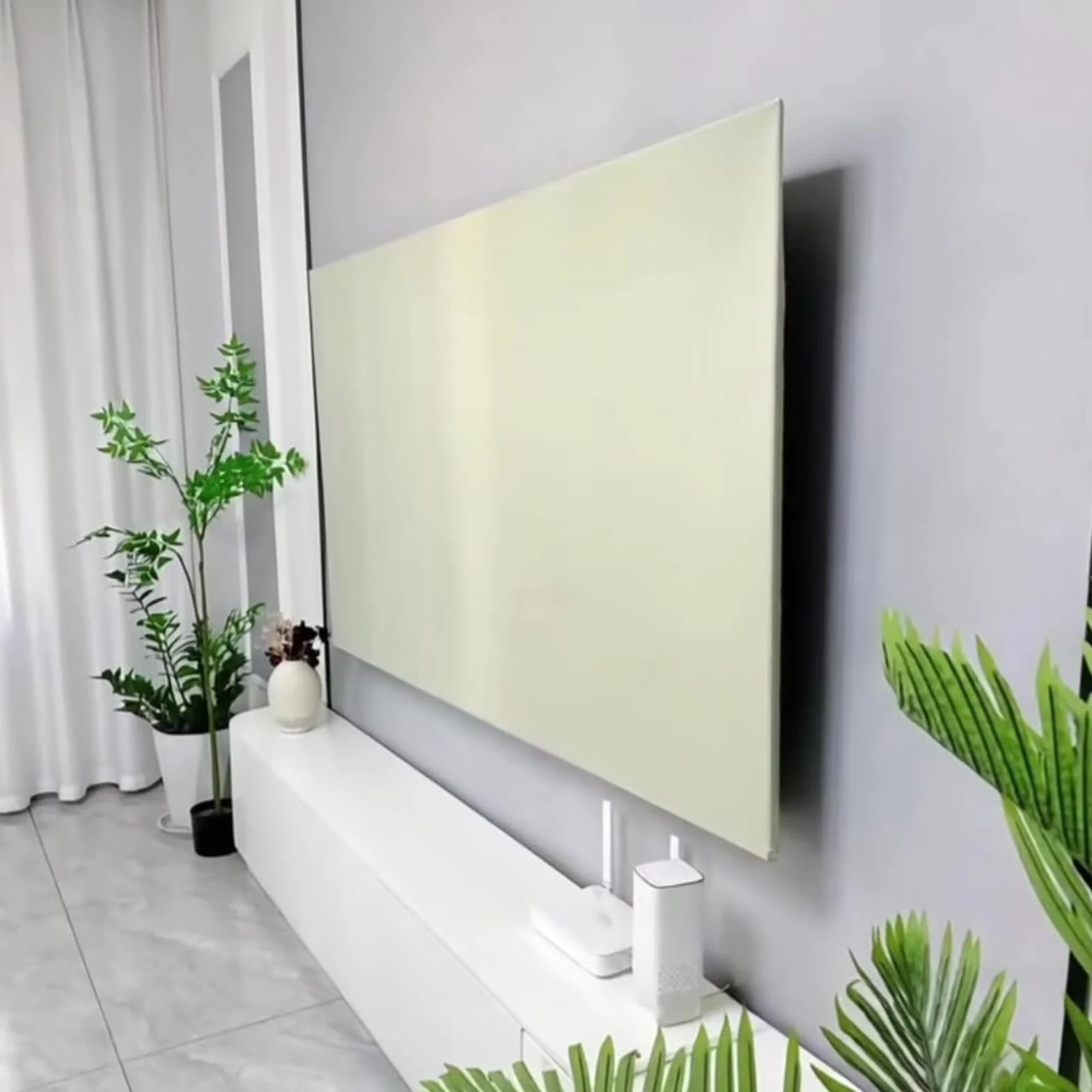 Elastyczny pokrowiec na ekran telewizora, oddychający pokrowiec na telewizor pyłoszczelny, zmywalny pokrowiec na telewizor pyłoszczelny, ekran, łatwy do założenia, do ochrony telewizora