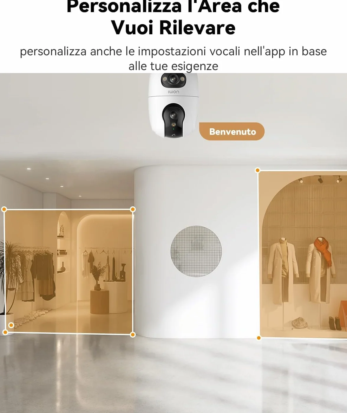 A1 Dual 6 MP 3K (3 MP + 3 MP) WiFi 6 - podwójny obiektyw, kamera monitorująca 360°PTZ z jednym dotknięciem, wykrywanie człowieka/zwierzęta, kolorowe widzenie nocne - IPC-S20EP-6M0S-EU