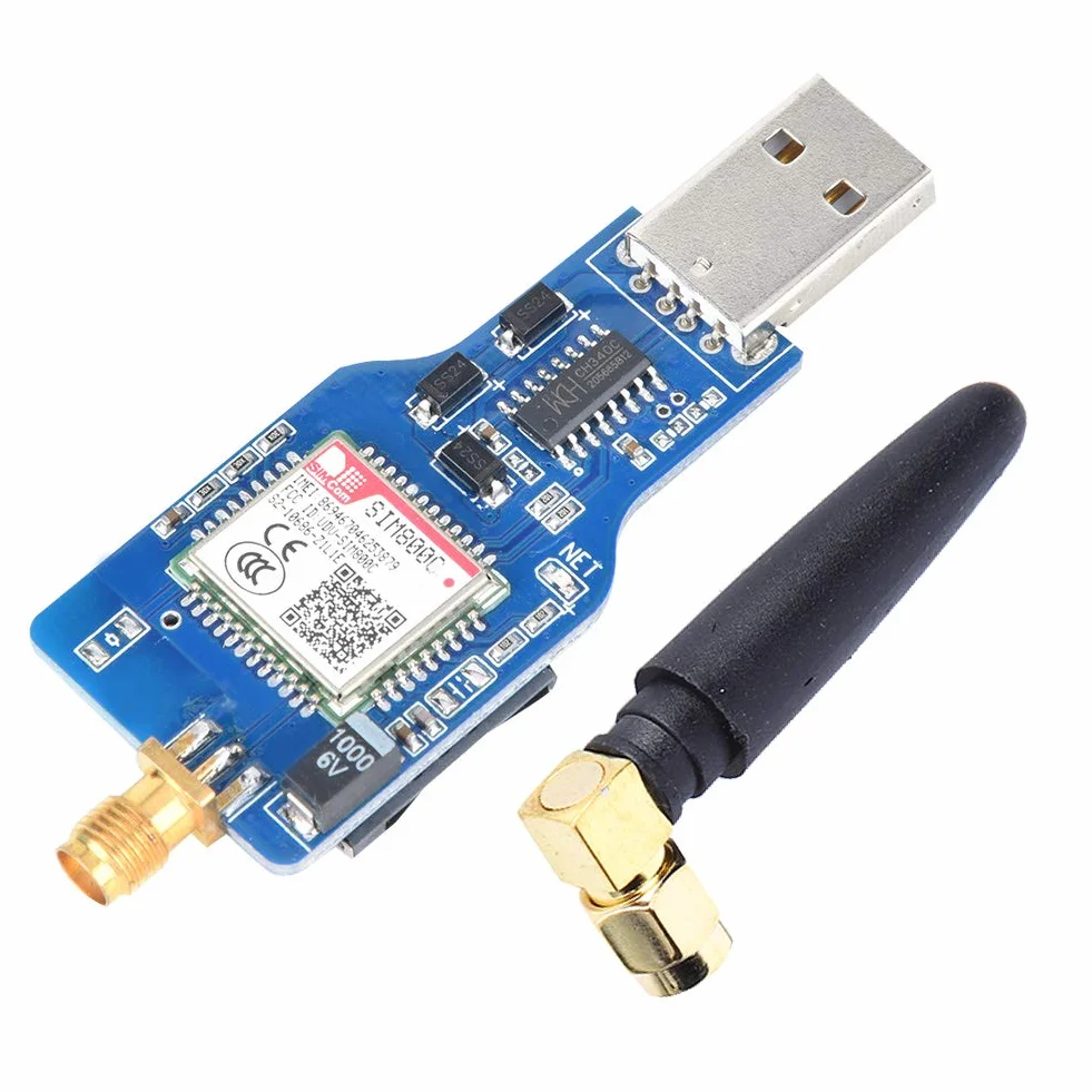 Czterozakresowy, czteroczęstotliwościowy SIM800C-GSM/GPRS 850/900/1800 / 1900MHz Moduł serii USB-GSM DC 5V z funkcją Bluetooth