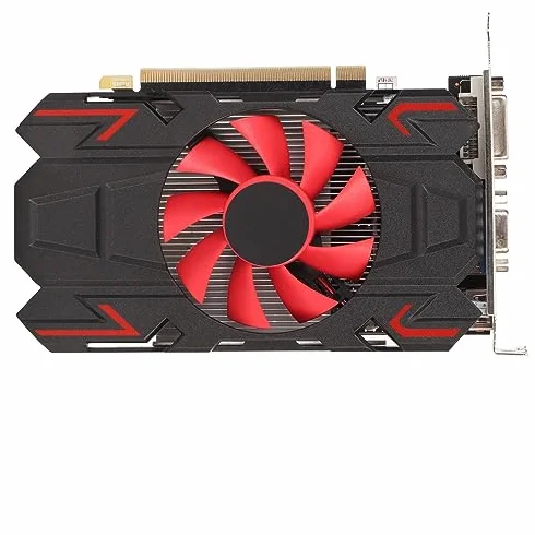 Karta Graficzna do Gier, HD7670 4 GB DDR5 128 Bitów 650 MHz 1800 MH HDMI DVI VGA PCI Express 2.0 16X Gniazdo, Komputerowa Karta Graficzna z Pojedynczym Wentylatorem (HD7670 4GB