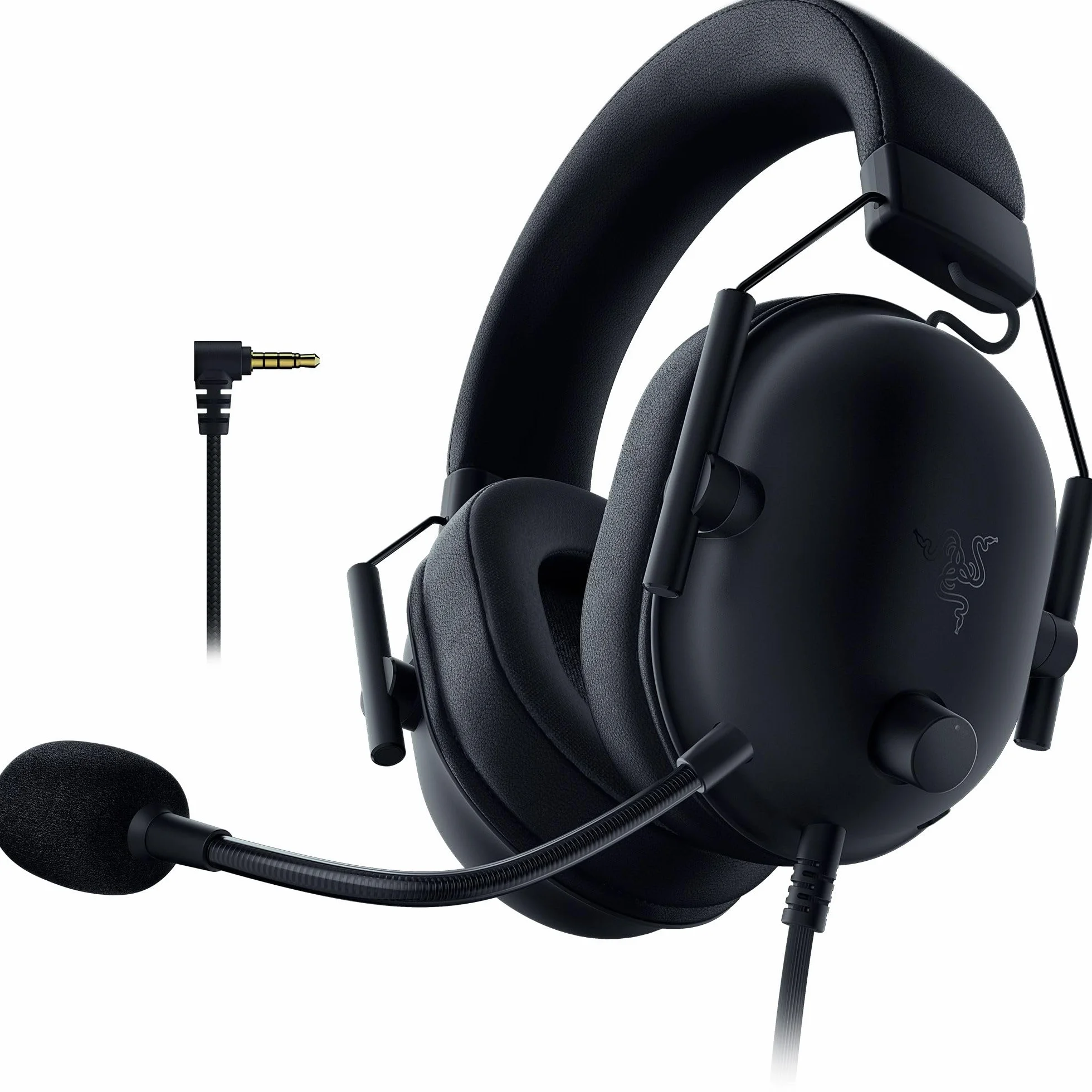 Razer Blackshark V2 X (PlayStation) - przewodowy e-sportowy zestaw słuchawkowy do konsoli PlayStation (240g, mikrofon kardioidalny, przetworniki 50mm, pasywna redukcja szumów, złącze 3,5mm) Czarny