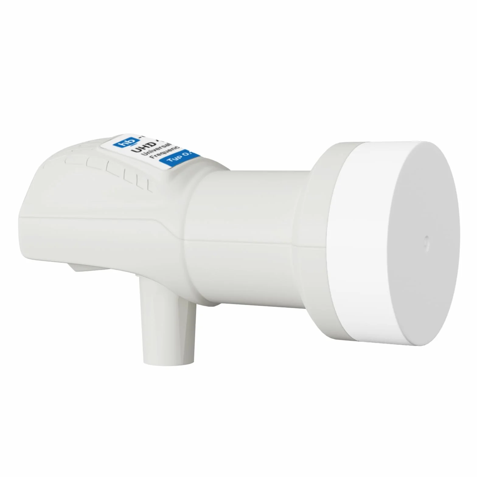 hb-digital LNB Głowica Satelitarna 1 Abonent Direkt LTE Protected Full HD 4K UHD Pozłacane Styki Biały