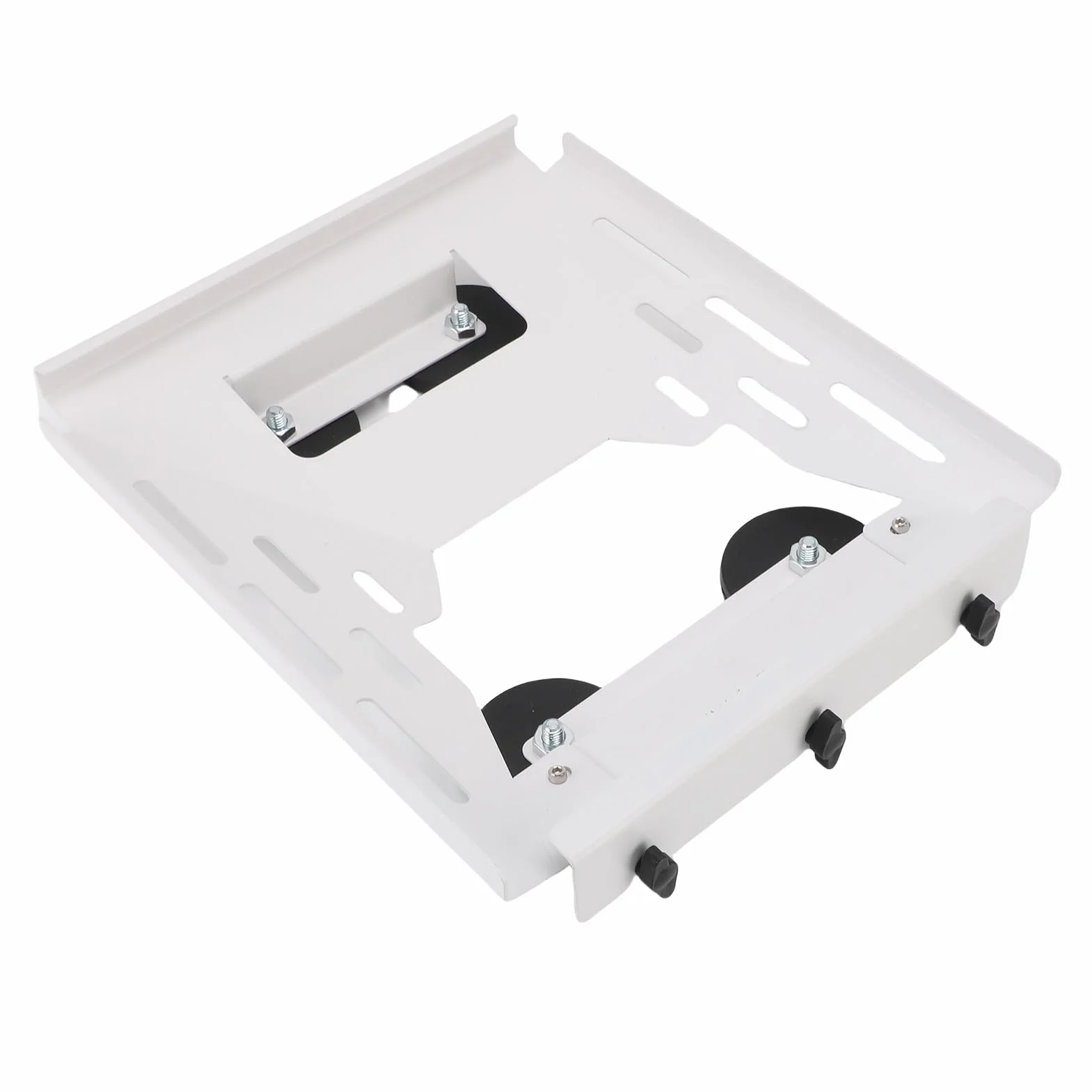 CHICIRIS Magnetyczny Uchwyt Dachowy do Mini Anteny Satelitarnej, 4 Magnesy 264lbs Force Zestaw do Montażu na Dachu Samochodu z Szybkozamykaczem, łodzi RV SUV Yacht (WHITE)