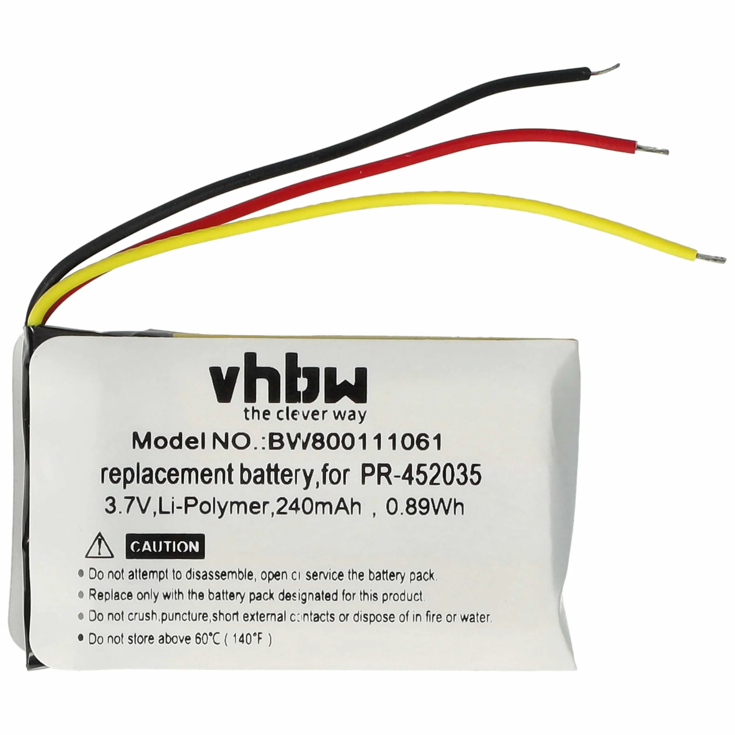vhbw Bateria zamienna do Mio 338040000101, 402035 (1ICP5/21/36) do bezprzewodowych słuchawek (240 mAh, 3,7 V, litowo-polimerowy)