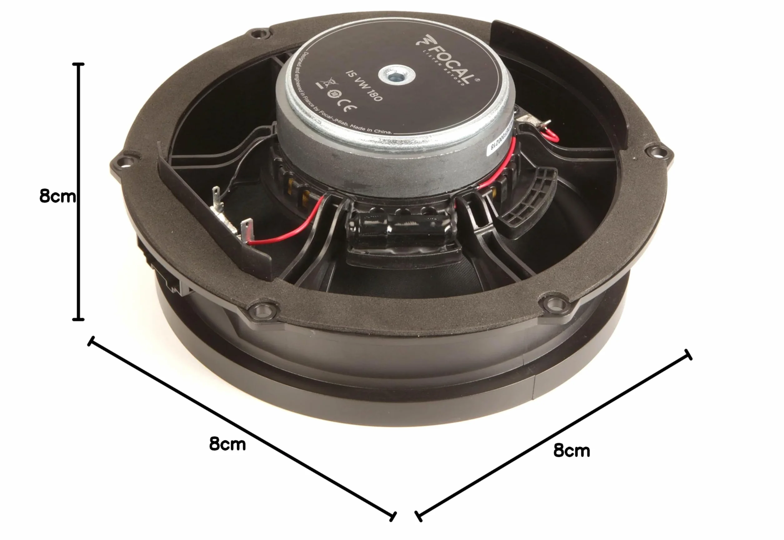 Focal ISVW180 Inside Głośnik 18 cm, 2-drożny system komponentów, kompatybilny z pojazdami Volkswagen VW, Seat, Skoda