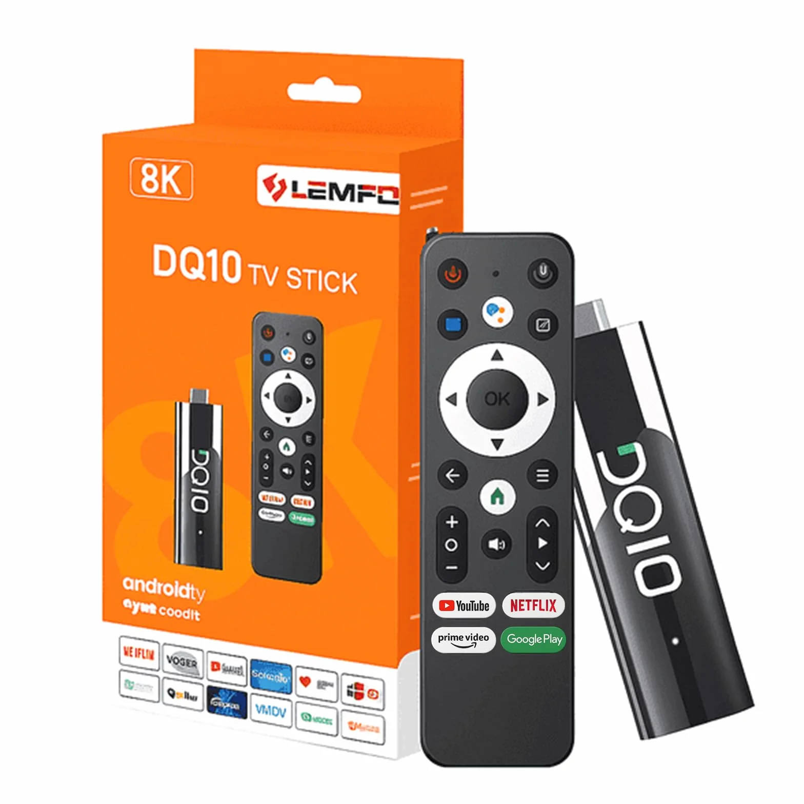 Android 13 TV 2 GB + 16 GB 8K Wi‑Fi 6 Voice Remote