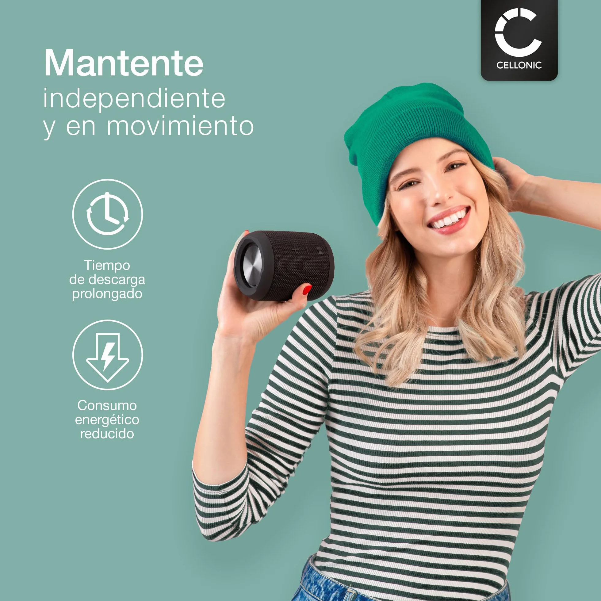 CELLONIC, Bateria do głośników kompatybilna z Logitech UE Boom 2, Ultimate Ears Boom 2 (3400 mAh, 3,7 V) Zamienna bateria 00798-601-8207