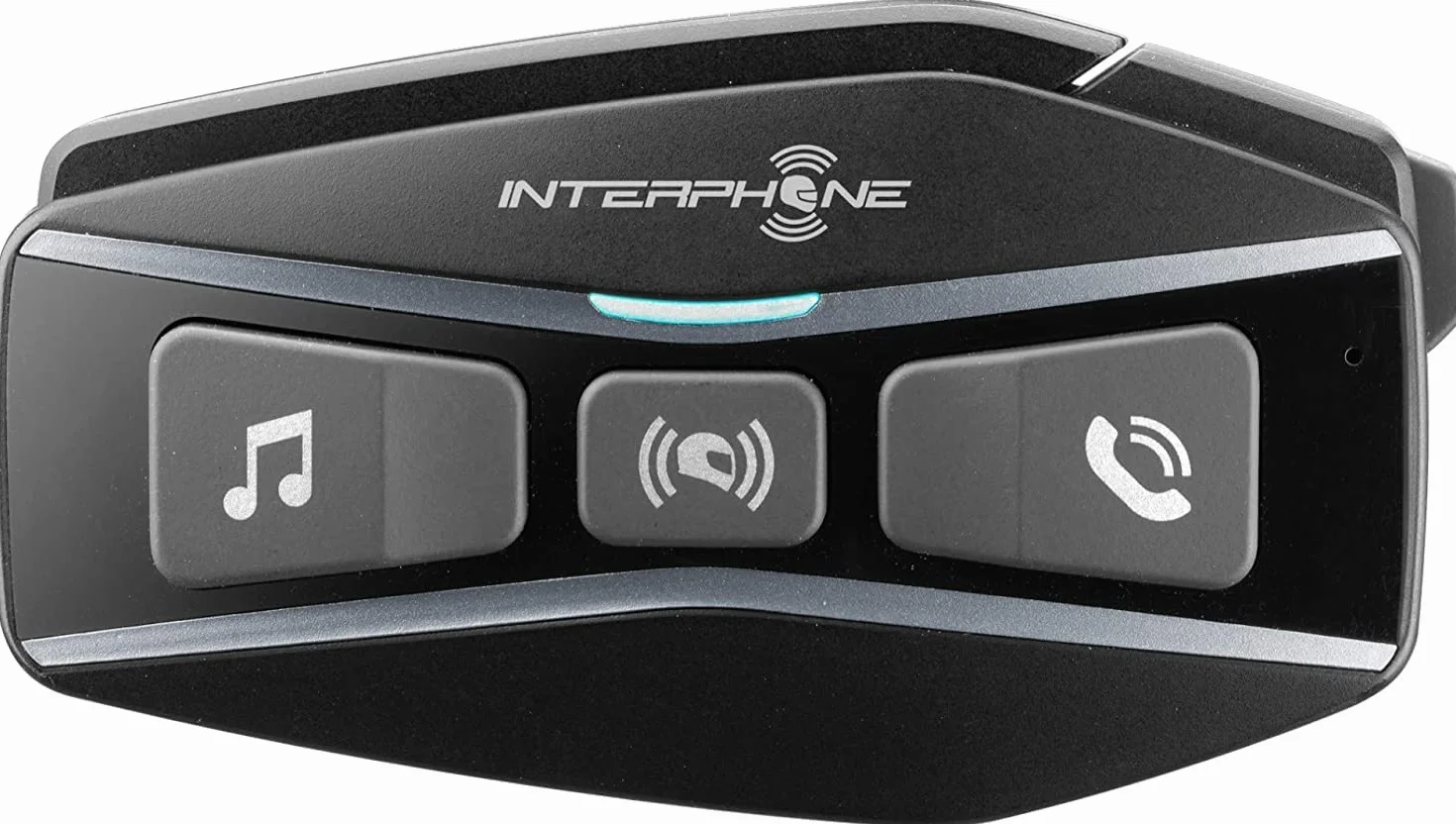 INTERPHONE Cellularline UCOM16 | SINGOLO | Interfono Tecnologia Mesh 2.0 e Bluetooth 5.0, Uso Gruppo 24 Piloti, Distanza 1,6Km, Autonomia Fino a 15 Ore, Mp3, GPS, Impermeabile IP67, Universale.