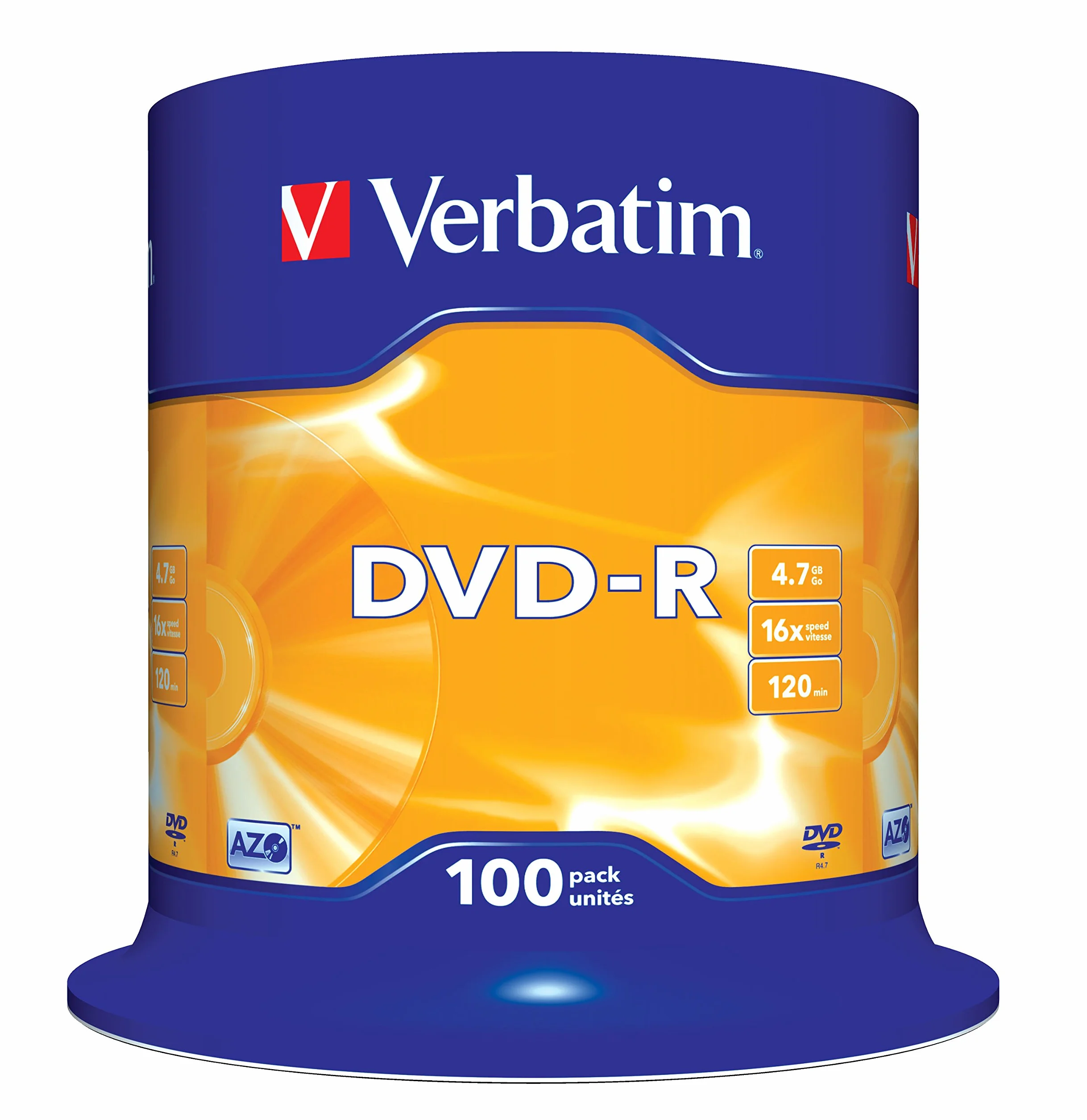 Verbatim DVD-R 16 x 4,7 GB TARRINA 100 sztuk 43549 (4)