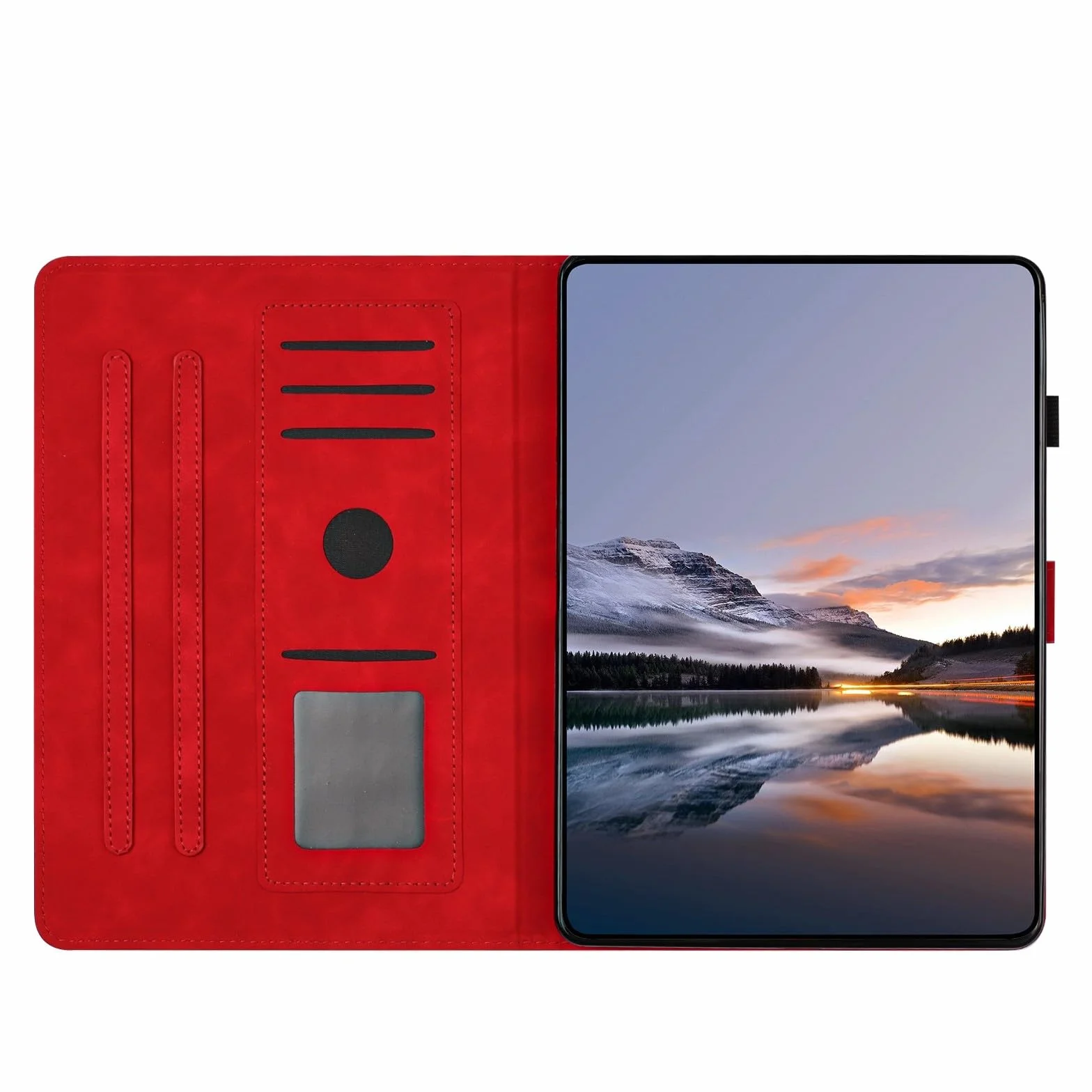 Generic etui kompatybilne z czytnikiem e-booków Kindle Paperwhite 2 (2013) Kolor: (zielony) wzór w kwiaty motyl skórzany portfel etui z klapką