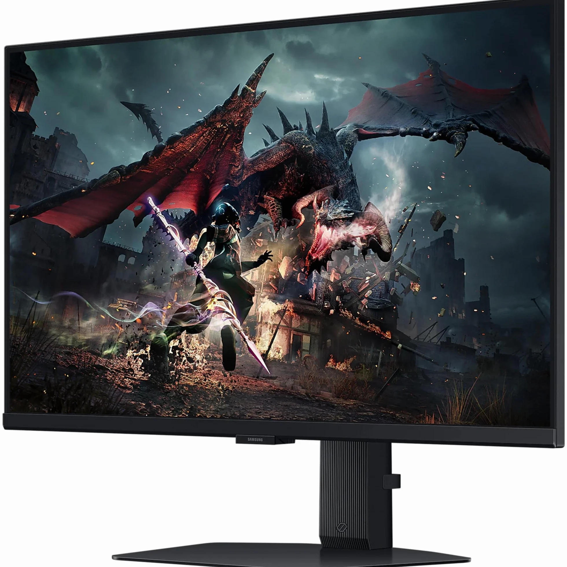Samsung Odyssey G50D QHD monitor gamingowy, 27", ekran z panelem Fast IPS, 2560 x 1440 pikseli, AMD FreeSync, częstotliwość odświeżania 180 Hz, czas reakcji 1 ms (G/G)
