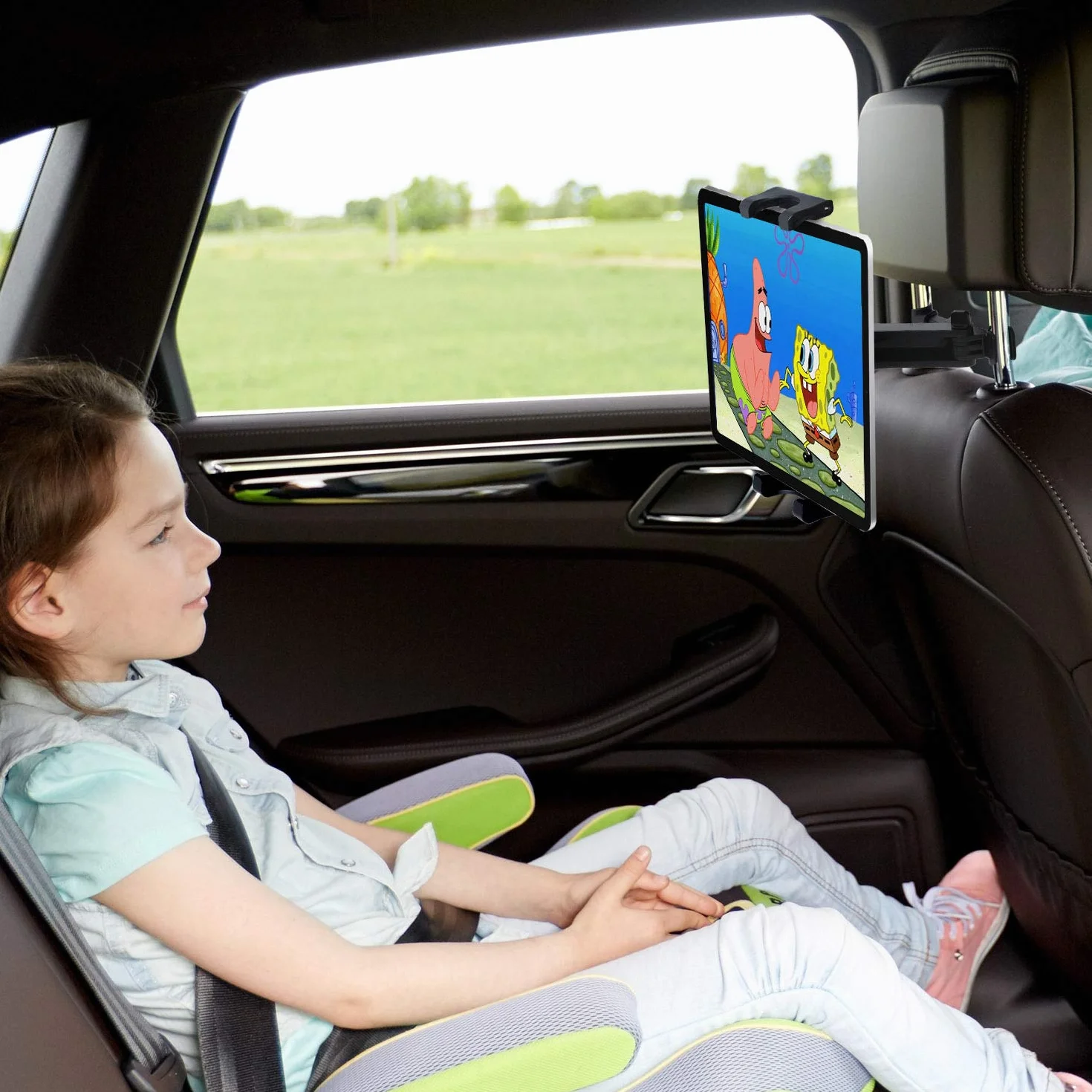 Samochodowy uchwyt na tablet uniwersalny na zagłówek wysuwany wolny od wibracji kompatybilny iPad Switch Samsung Tab