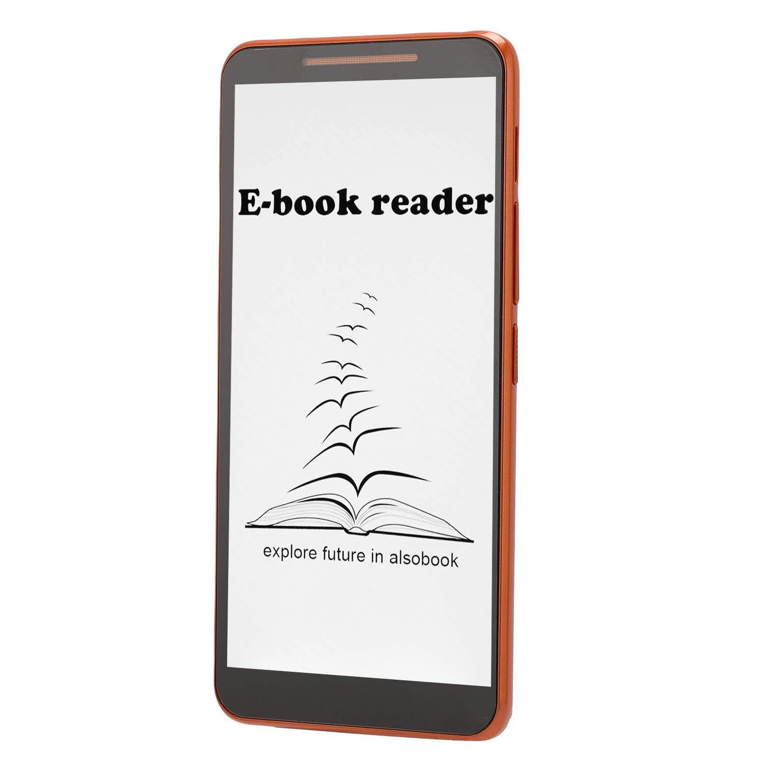 PUSOKEI Czytnik E-booków, Urządzenie Czytnika 8.1 E z Ekranem HD 5.7 ", Wbudowany Aparat i Głośnik, WiFi, Przenośna Ereader z Padaniem i obudową ochronną,
