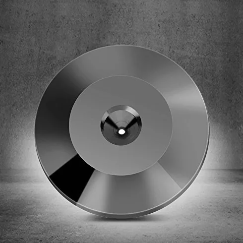 8 Stk. 25 x 4 mm Lautsprecherfüße, Lautsprecherisolationspad Universal Copper Speaker Shock Base Pad Isolationsfüße Mattenbodenscheibe, für Lautsprecher-CD-DVD-Player(Pistolenfarbe)