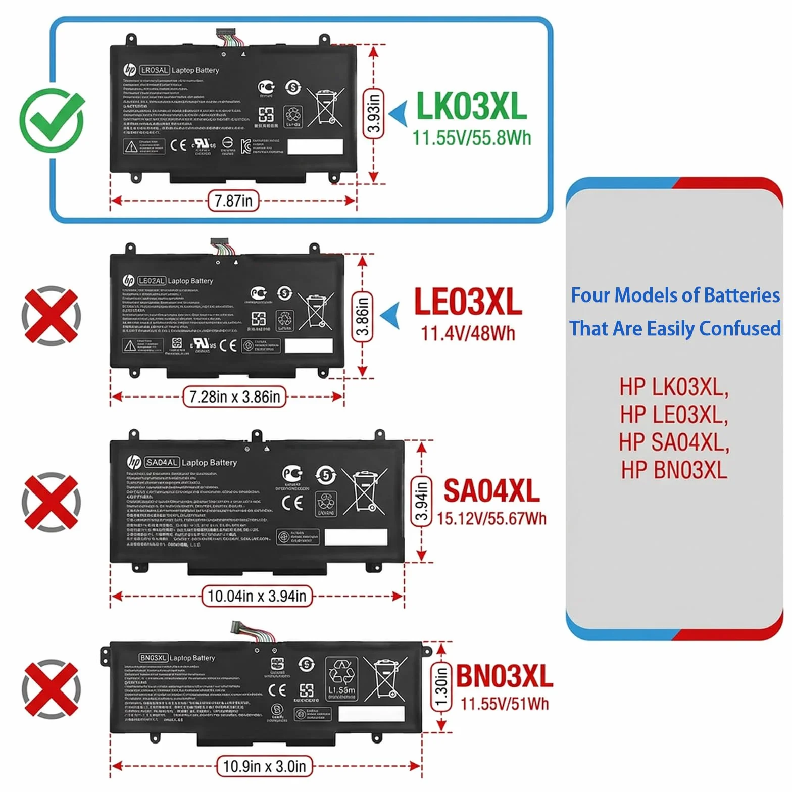 LK03XL bateria do laptopa HP Envy X360 Convertible 17-AE 17M-AE 17T-AE 17-BW 17M-BW 17M-BW 17-CE 17M-CE 17T-CE 17T-BW 15-BP 15M-BP 15-BQ 15M-BQ 15M-CP 15M-CN0XXX L092811-855 916814-855 916368-541