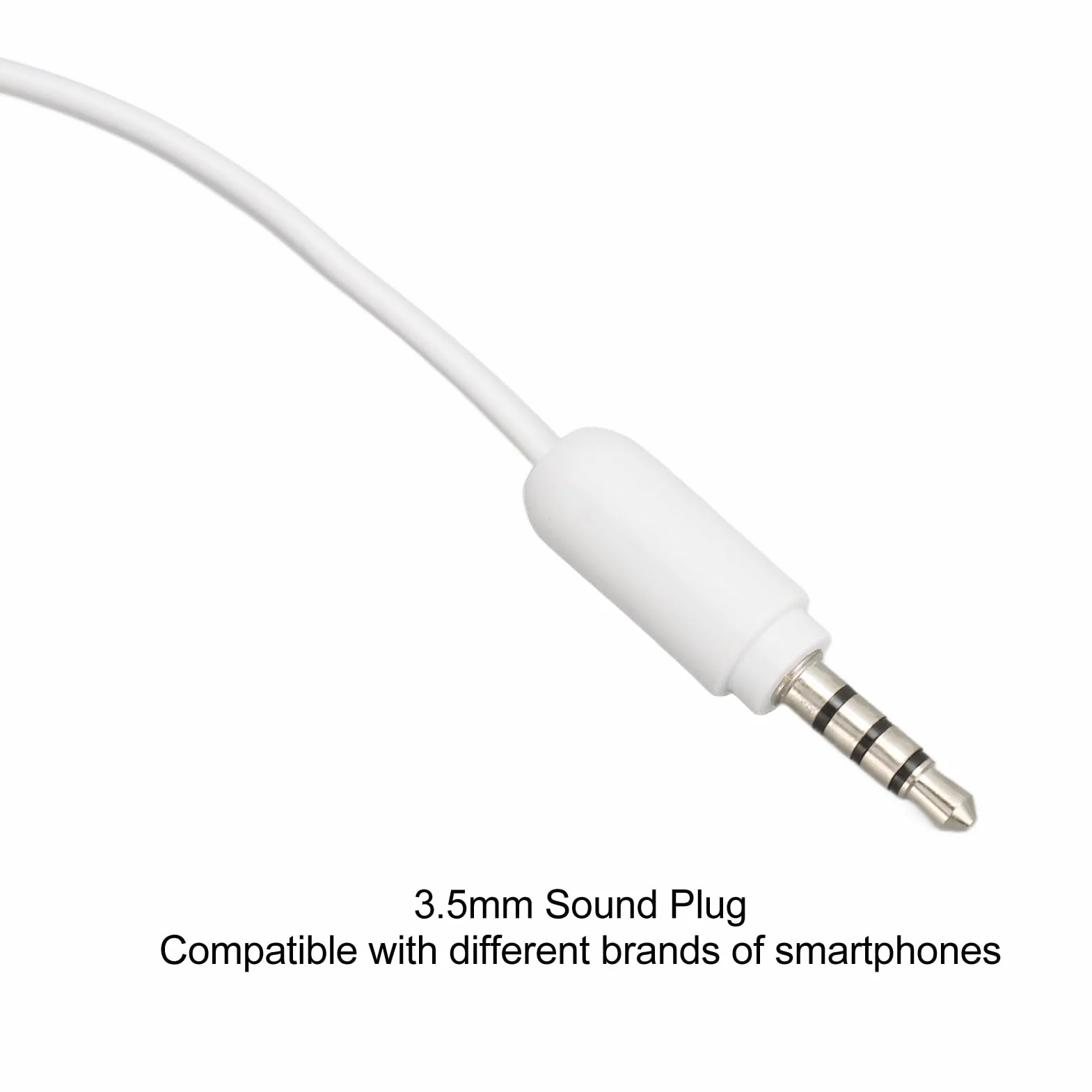 Słuchawka Telefoniczna Retro 3,5 Mm, Odporny na Promieniowanie Przewodowy Odbiornik Telefonu Komórkowego Mikrofon do Wszystkich Smartfonów i Komputerów z Gniazdem 3,5 Mm (WHITE)