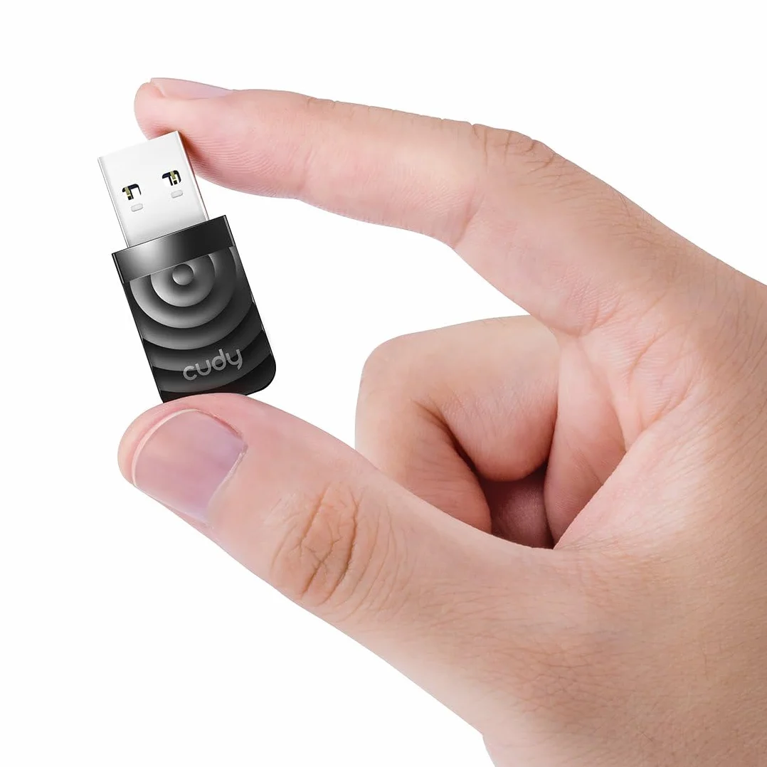 Cudy AC 1300 Mbps WiFi Adapter USB 3.0 na PC, 5Ghz/2.4Ghz, czarny
