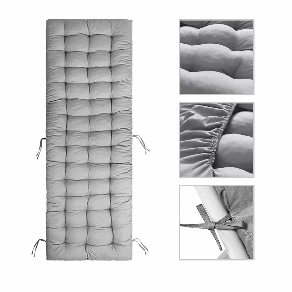 Patio Chaise Lounge poduszka Soft Sun Lounger Poduszka Lounger Poduszka Lounger Poduszka Lounge, poduszka na urlop, do użytku wewnątrz i na zewnątrz