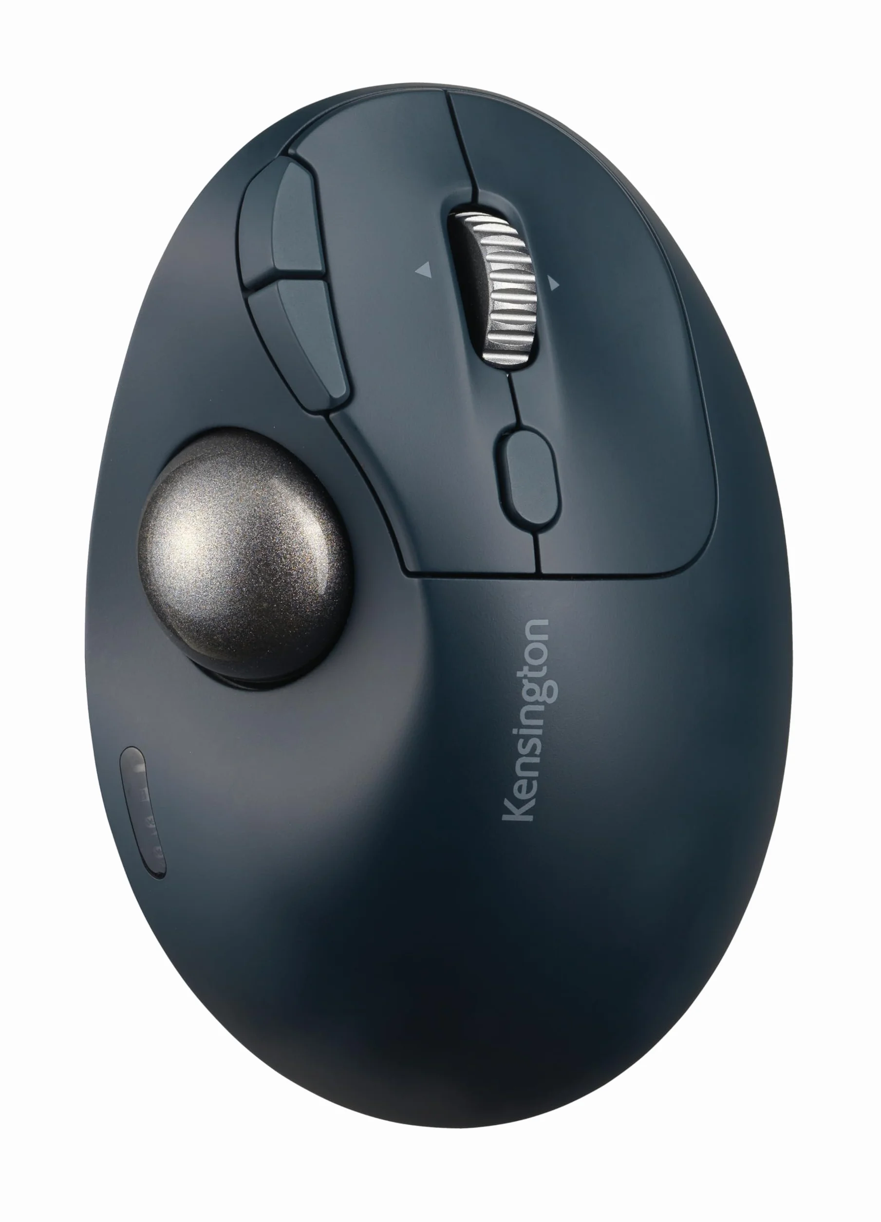 Kensington Trackball Pro Fit Ergo TB550 Bluetooth 2.4 GHz, Ergonomiczna Mysz, 34 mm, Obsługiwany Kciukiem, Pokrętło 4D, 51% Plastiku z Recyklingu (K72196WW)