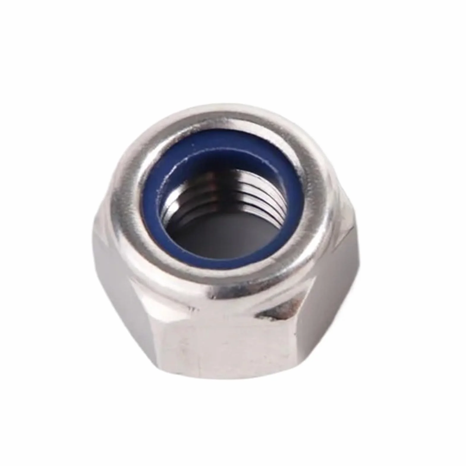 1-50 Sztuk A4-80 316 Stal Nierdzewna Nylonowa Nakrętka Zabezpieczająca M3 M4 M5 M6 M8 M10 M12 M14 M16 M20 M22 M24 M30 Wkładka Sześciokątna Samoblokująca DIN985(2pcs M22-2.5)