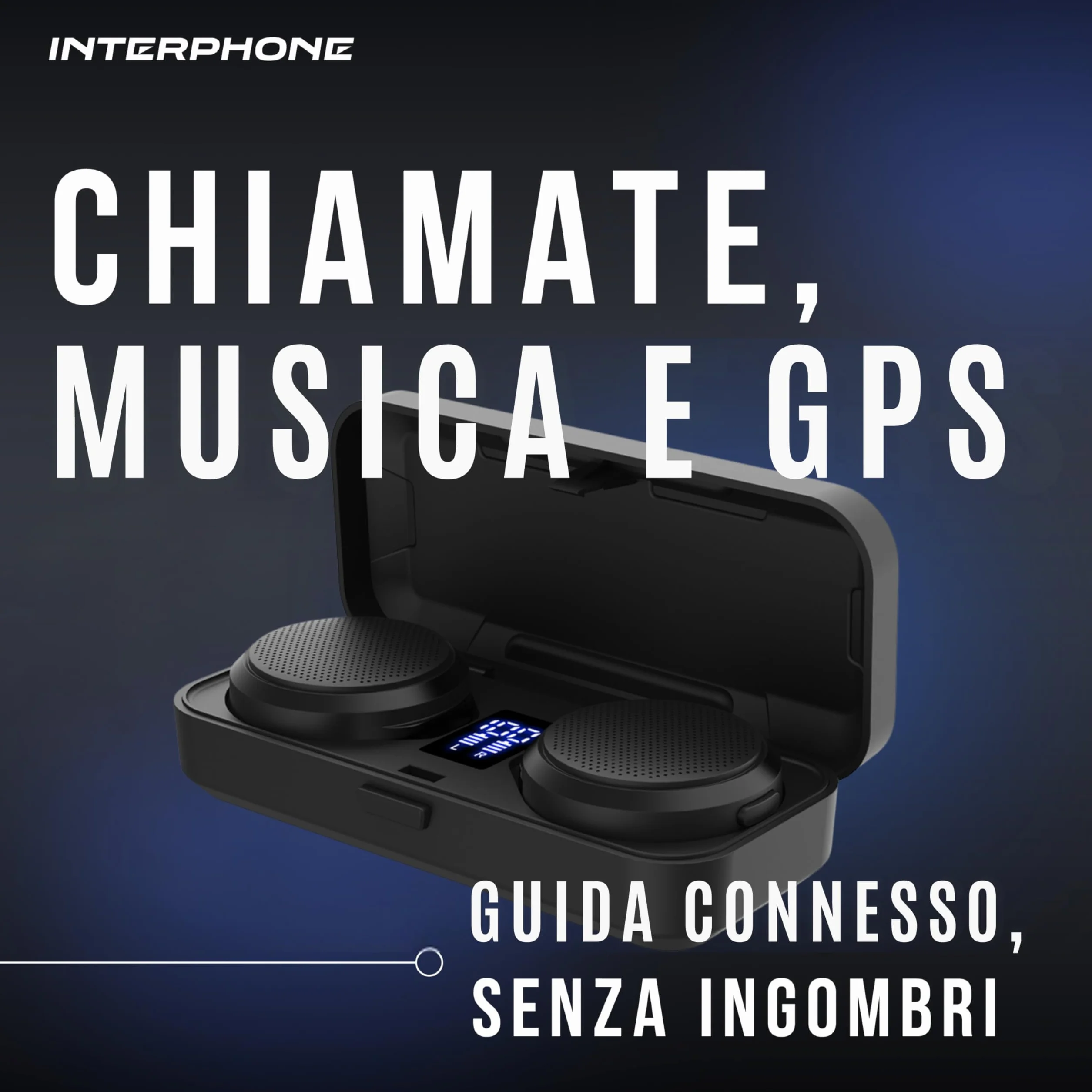 INTERPHONE ZERO True Wireless słuchawki douszne do skuterów i sportów zimowych, Bluetooth 5.3, wbudowany mikrofon bezprzewodowy, pilot zdalnego sterowania, zasięg do 6,5 h