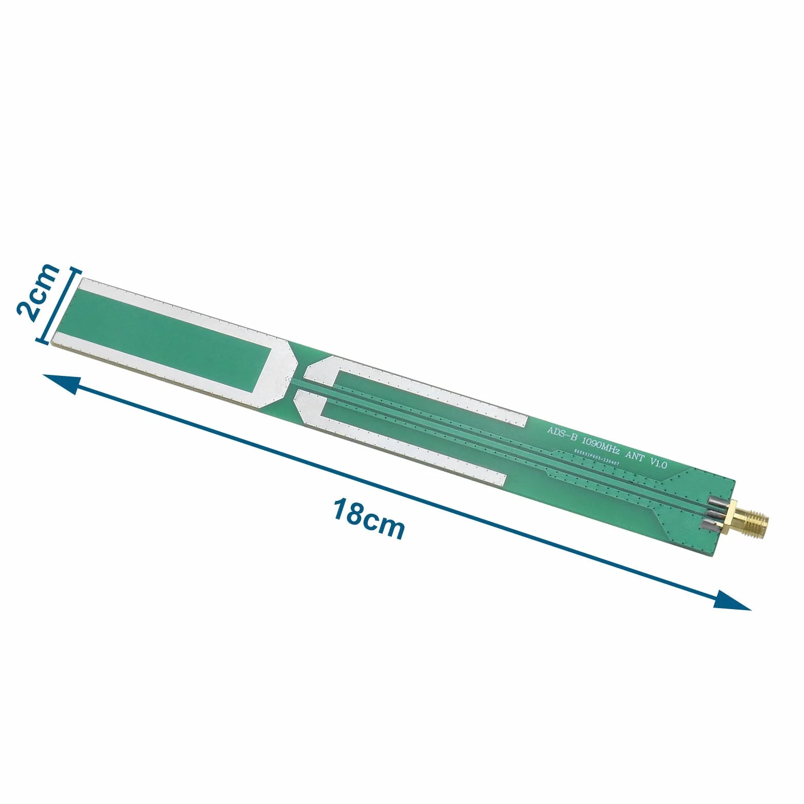 ECSiNG Antena dipolowa ADS-B 1090 MHz SMA gwint zewnętrzny złącze żeńskie 20 mm x 180 mm