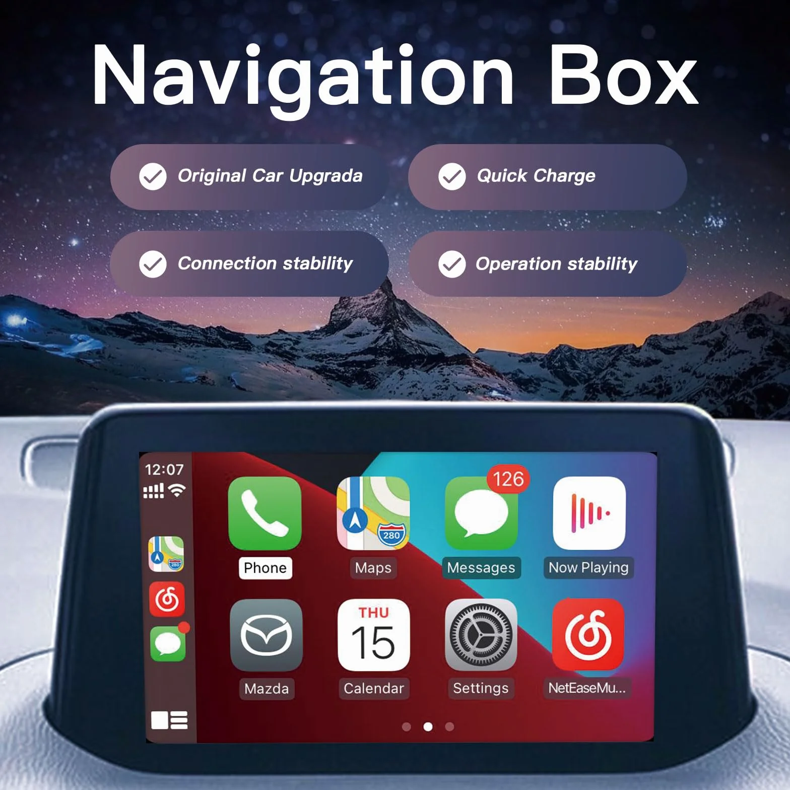 Carplay/Android adapter samochodowy do Mazda 2/3/6/CX3/CX5/CX9/MX5/FIAT 124 2014-2021 TK78-66-9U0C OEM Retrofit Kit pasujący do systemu Connect 0008FZ34