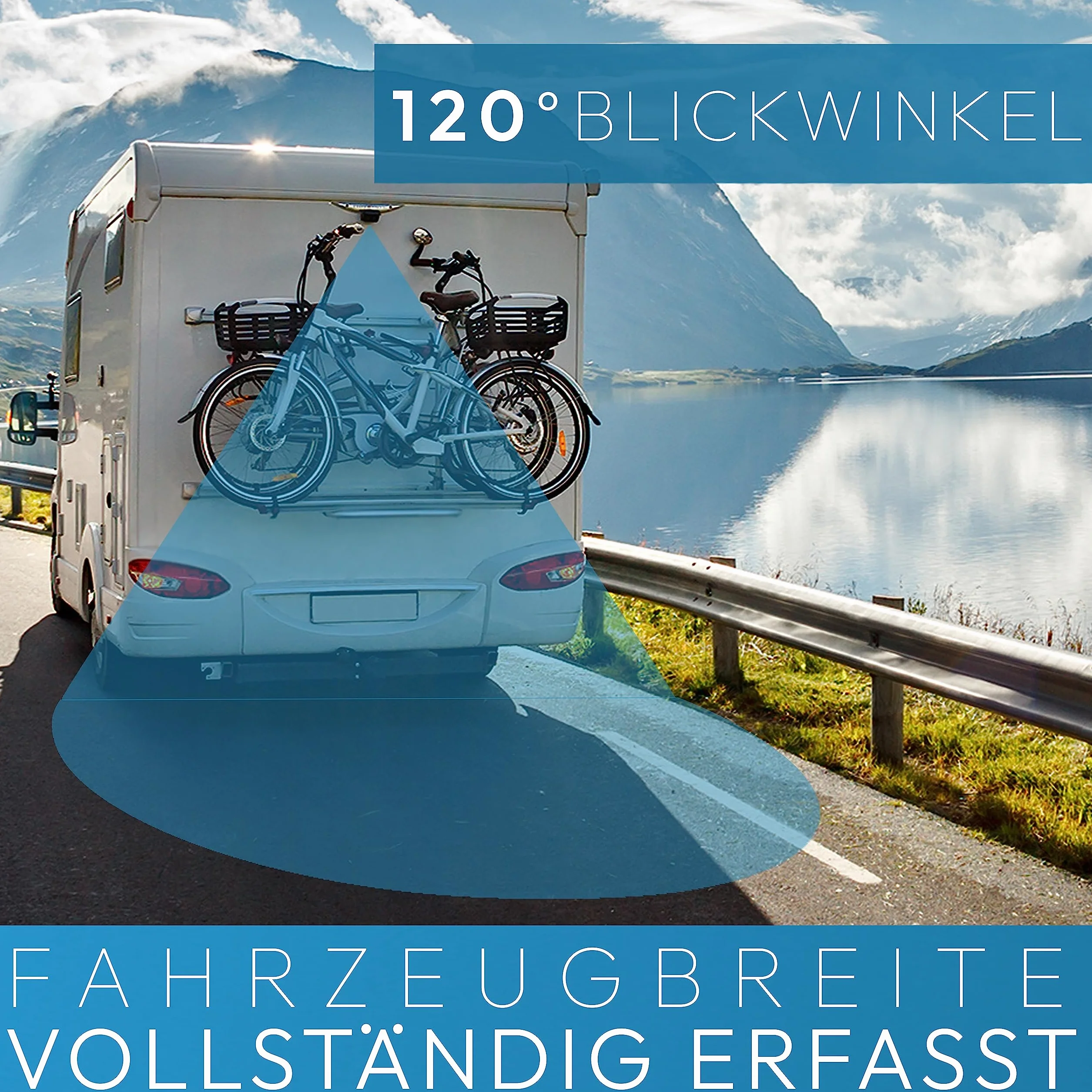 VSG Uniwersalna kamera cofania/elastyczny montaż/obudowa obrotowa / 120° i IP67 / 12 V / noktowizor / wybór zakresu