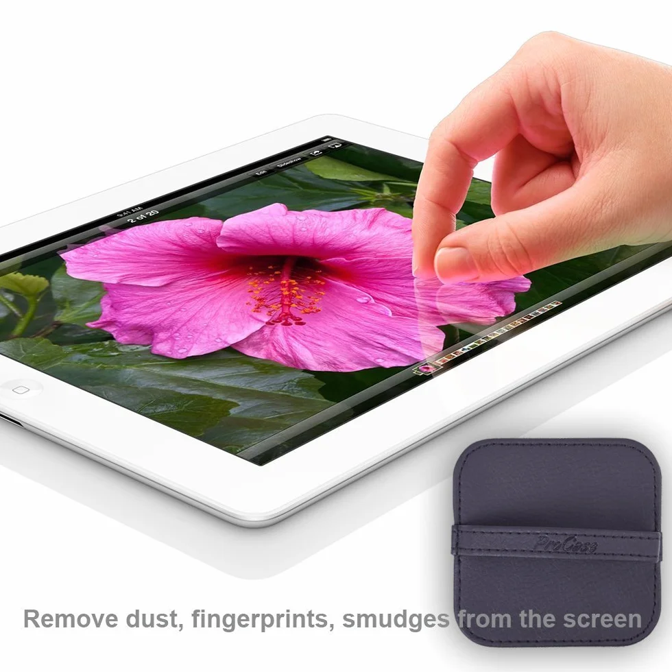 ProCase Ściereczka do czyszczenia ekranu iPad, iPhone, MacBook, tabletów Samsung, laptopów, ekranów dotykowych, telefonów komórkowych, tabletów, komputerów, aparatów, ekranów TV, wielokolorowa, 3 x 3