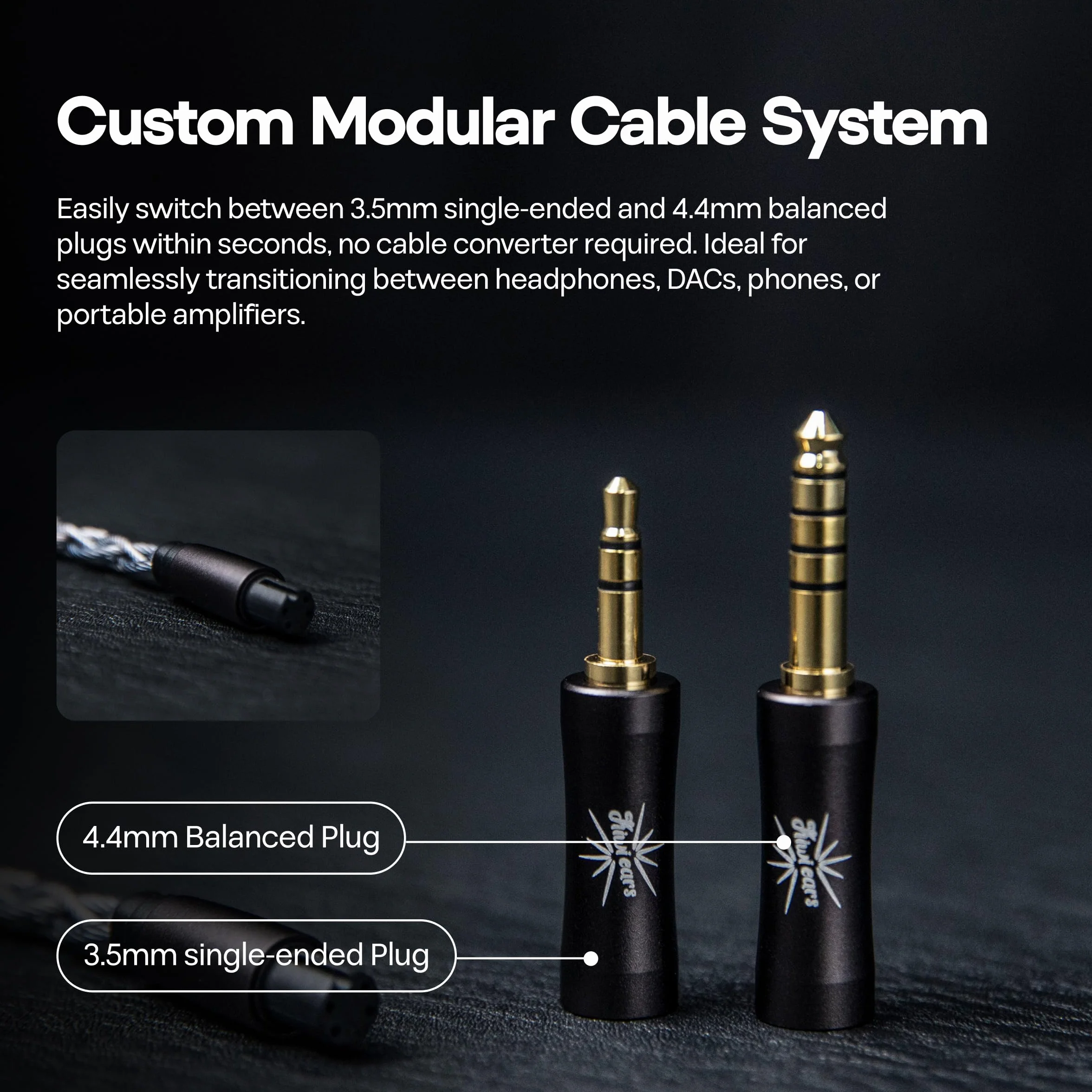 Linsoul Kiwi Ears Astral 1DD+6BA słuchawki hybrydowe douszne, przewodowe, słuchawki HiFi do nagrywania w studio i mixowania, przenośne słuchawki do gier IEM dla profesjonalnych inżynierów dźwięku