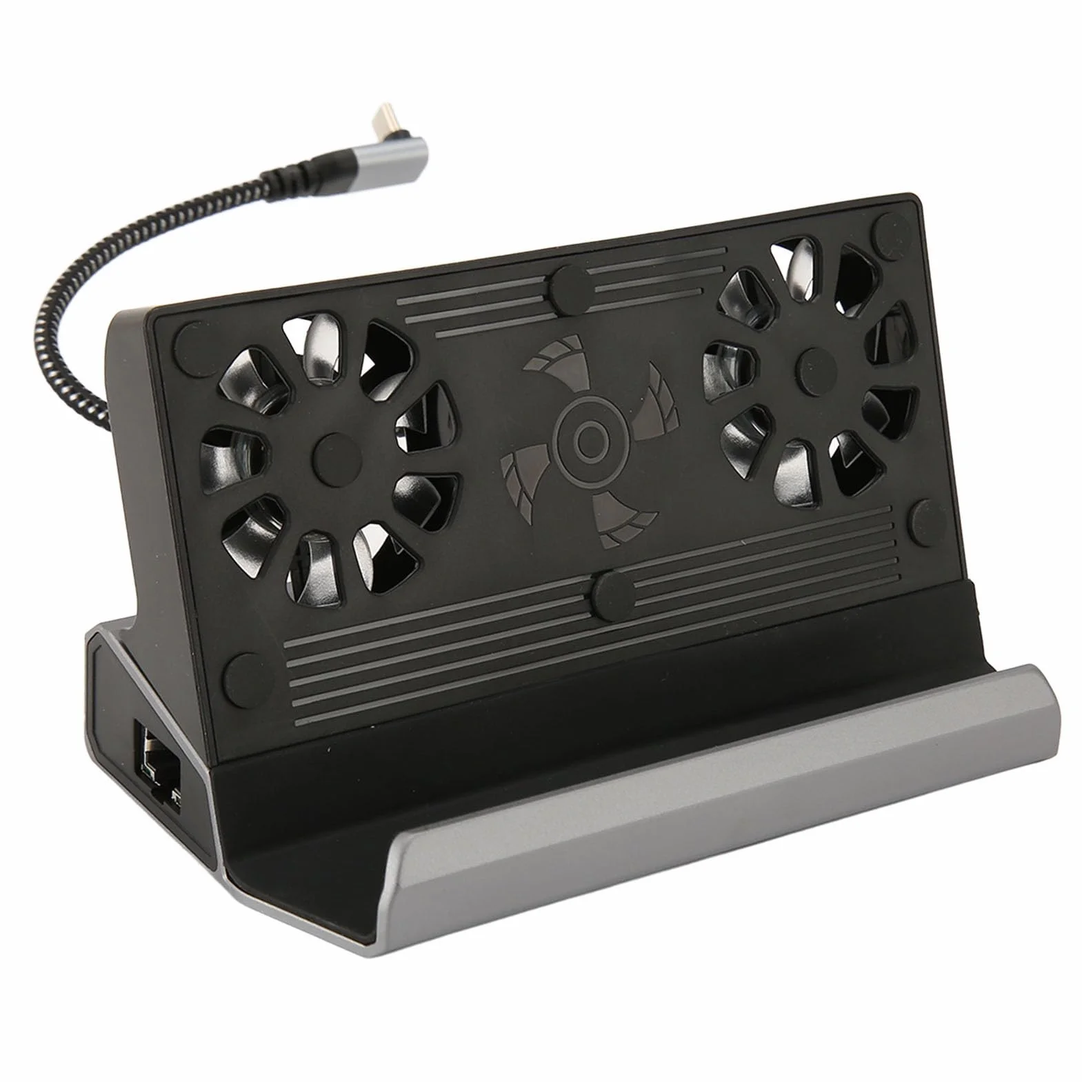KIMISS Stacja Dokująca 10 W 1 do Steam Deck i ROG Ally — Koncentrator USB, Wentylatory Chłodzące, Wyjście 4K 60 Hz, ładowanie 100 W, Ethernet 1000 Mb/s