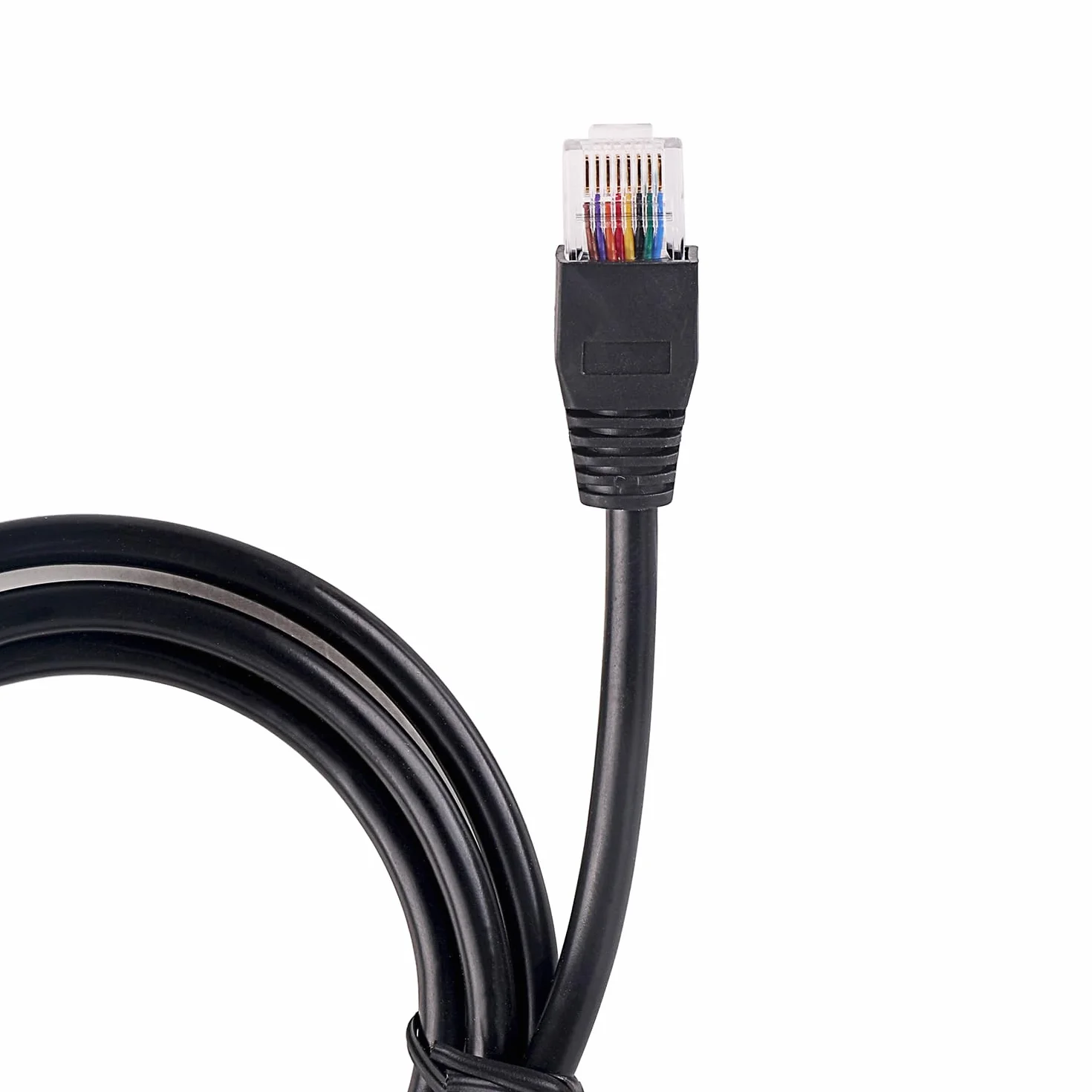 Kabel RJ45 RS485 do komunikacji BMS, do akumulatora Seplos do Voltronic Inwerter męski na męski (okrągły kabel, 100 cm)