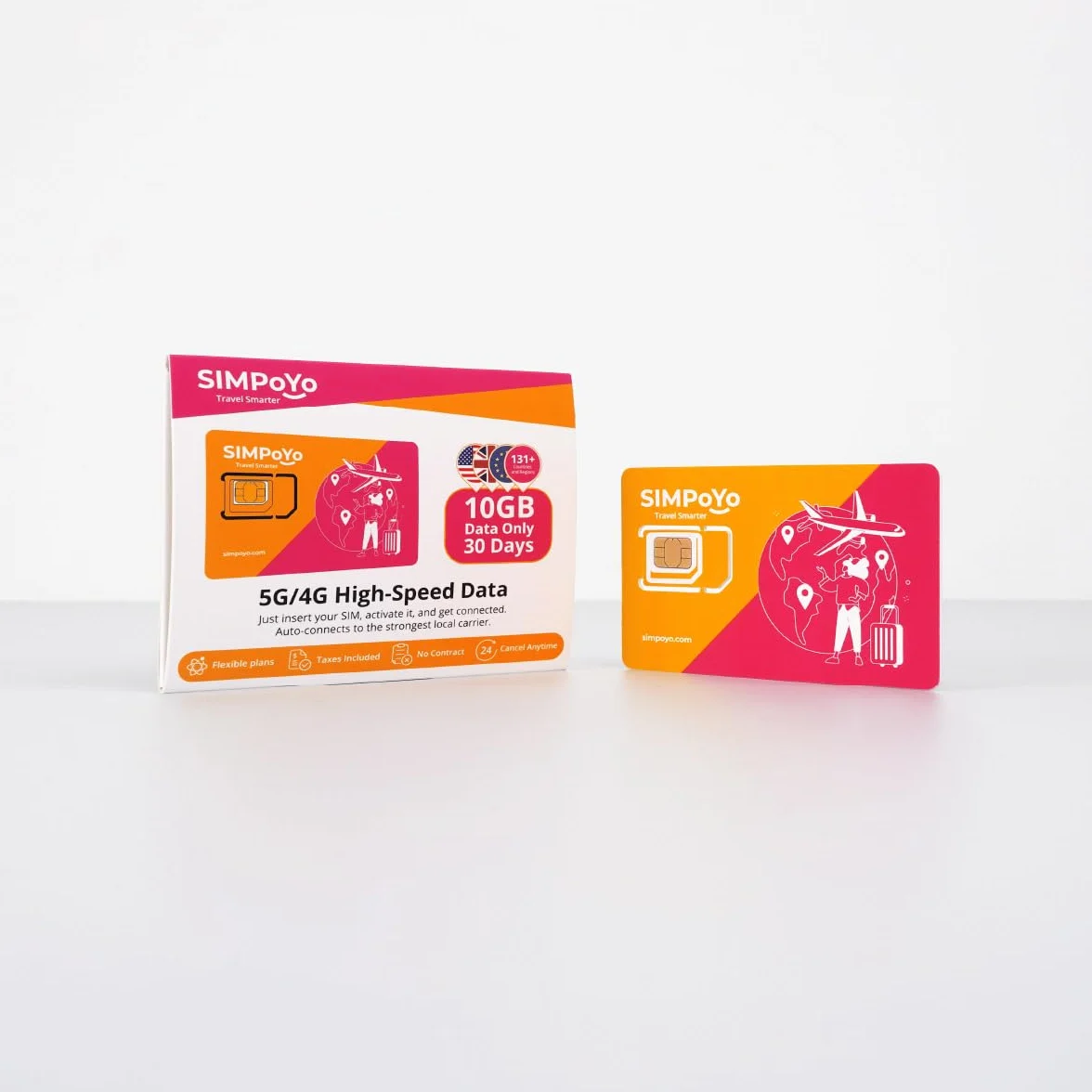 SIMPoYo 5G/4G Karta SIM z szybkim transferem danych 10 GB UE 30 DNI