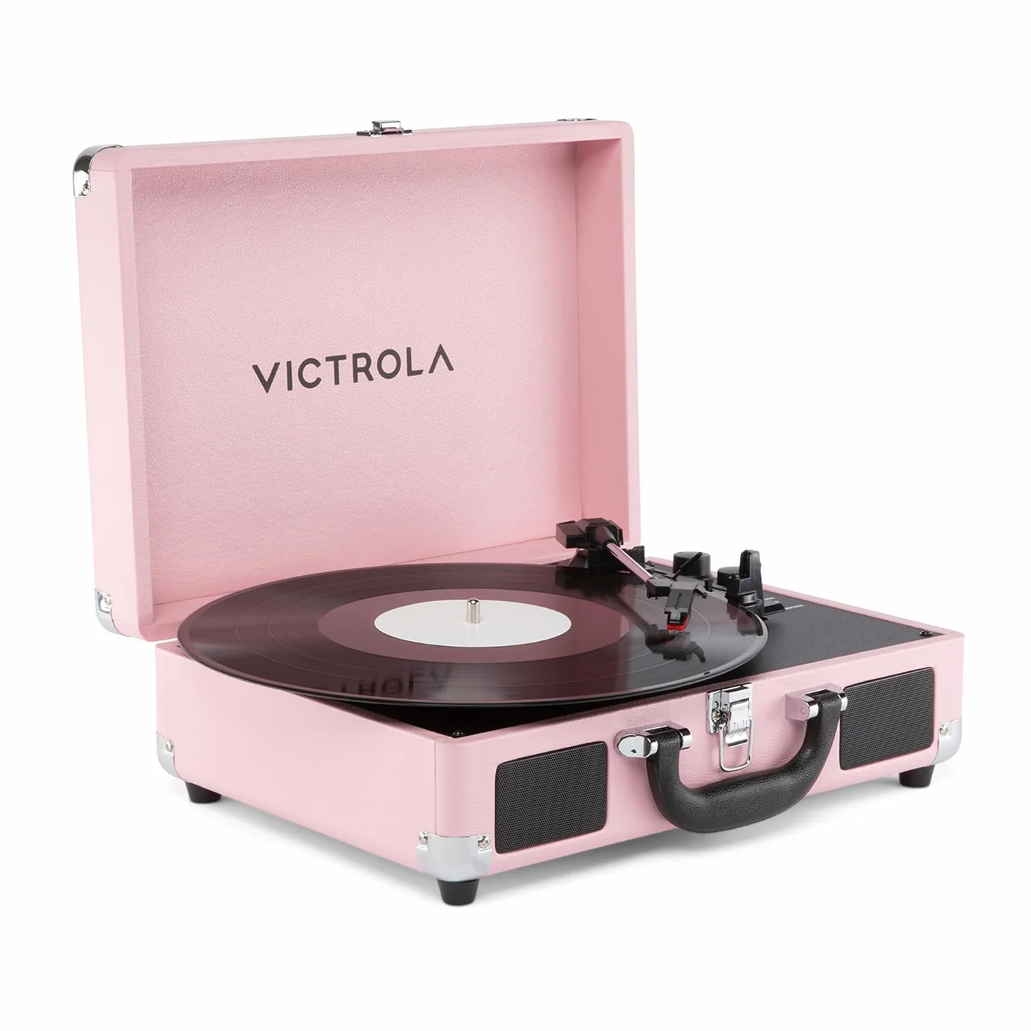 Victrola Journey II (model 2025) – gramofon walizkowy Bluetooth – wbudowane głośniki stereo ze wzmocnionym basem, gramofonem 3-biegowym, wejściem i wyjściem Bluetooth, wyjściami RCA i słuchawkami
