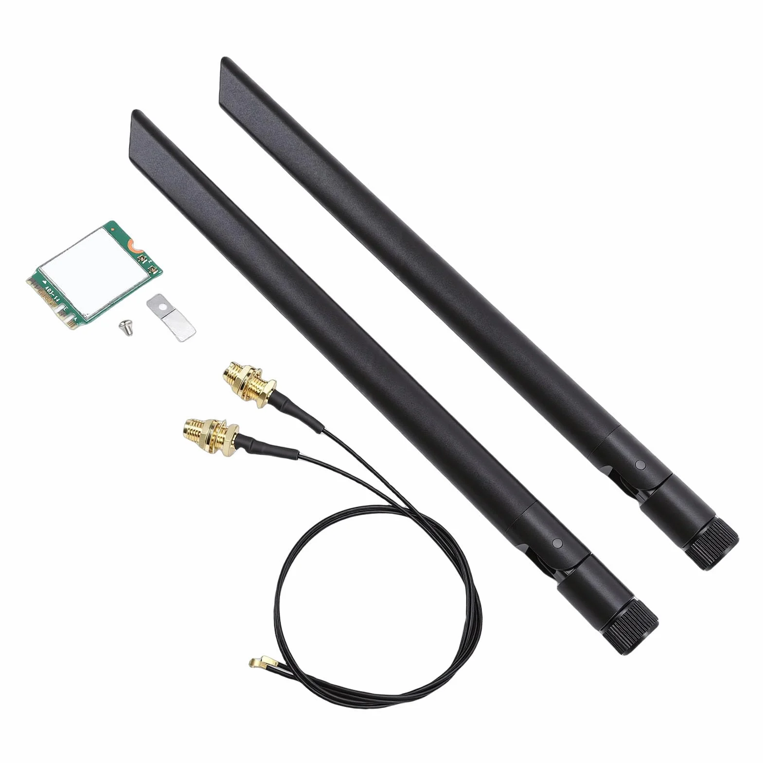 Karta Sieciowa Wi-Fi, Karta Bezprzewodowa AX1675X WiFi 6E M.2 2.4G 5G 6G Potrójna Sieciowa Bluetooth 5.3 PC z podwójną anteną 8db Obsługa ProcesorówObsługa Platform,