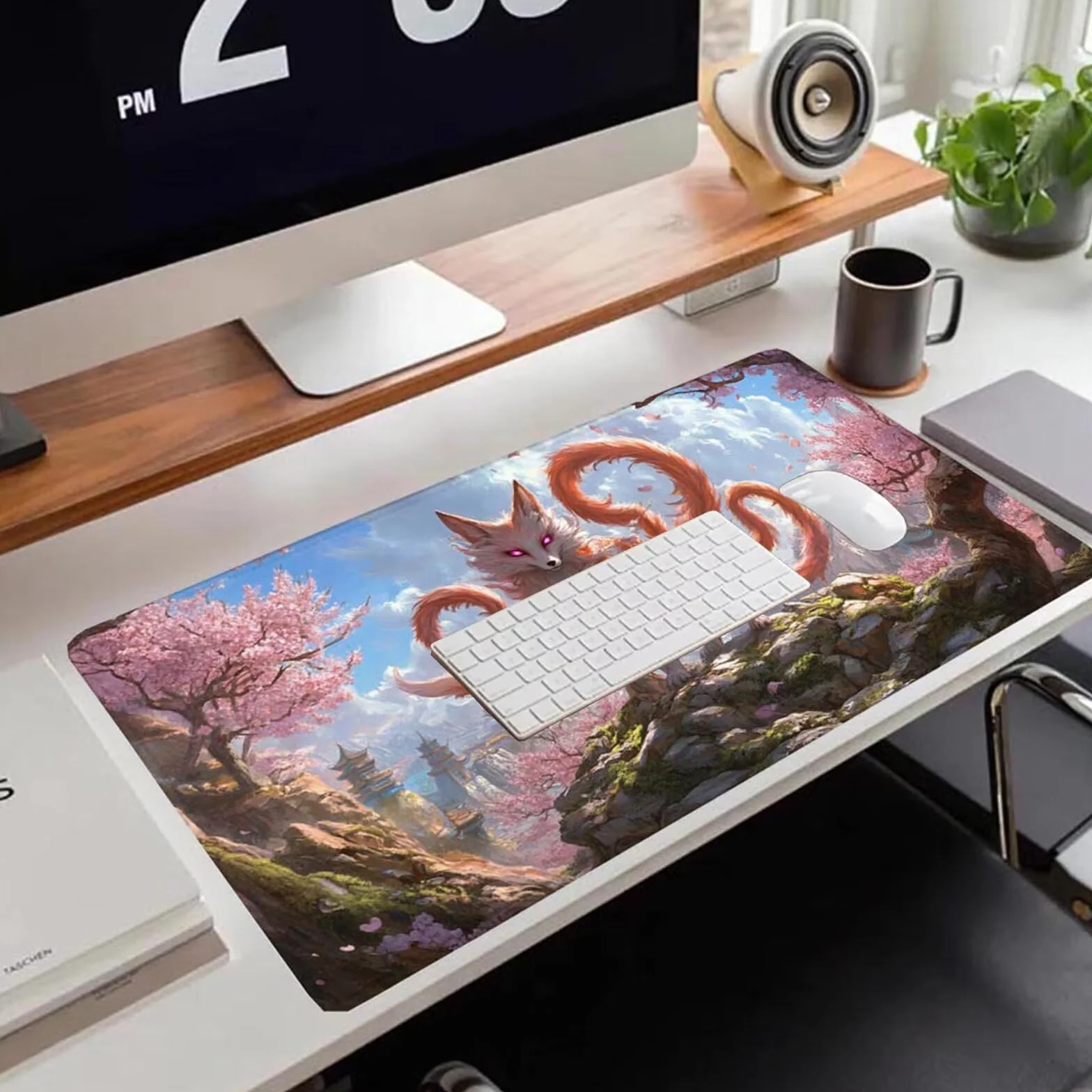 Gamingowa podkładka pod mysz 1200 x 600 x 3 mm, XXL, wodoszczelna, odporna na ścieranie, z przyszytymi krawędziami, niebieska, podkładka na biurko, poprawia prędkość i precyzję pod laptopa, komputer