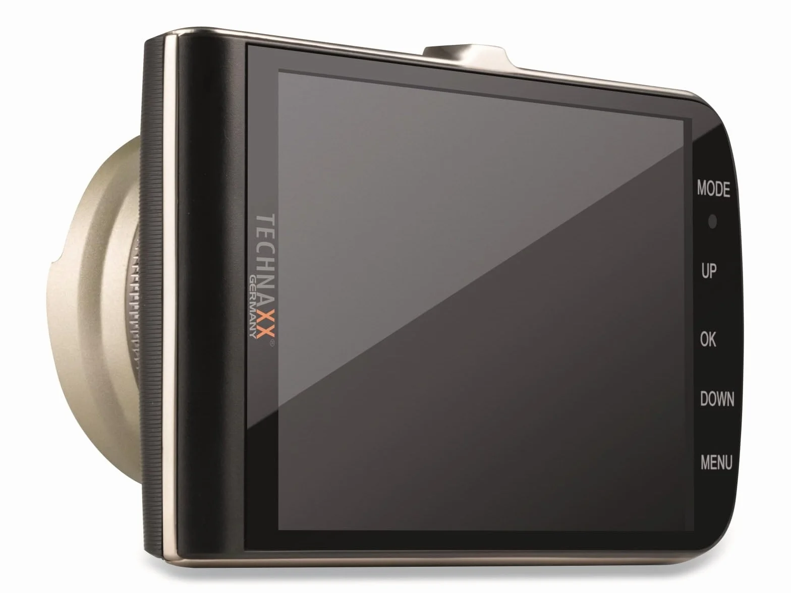 Technaxx FullHD samochodowy rejestrator Dashcam szeroki kąt rozpoznawanie znaku prędkości przednia kolizja i wyjazd z pasa ruchu ostrzeżenia G-Sensor kamera monitorująca pojazd TX-167