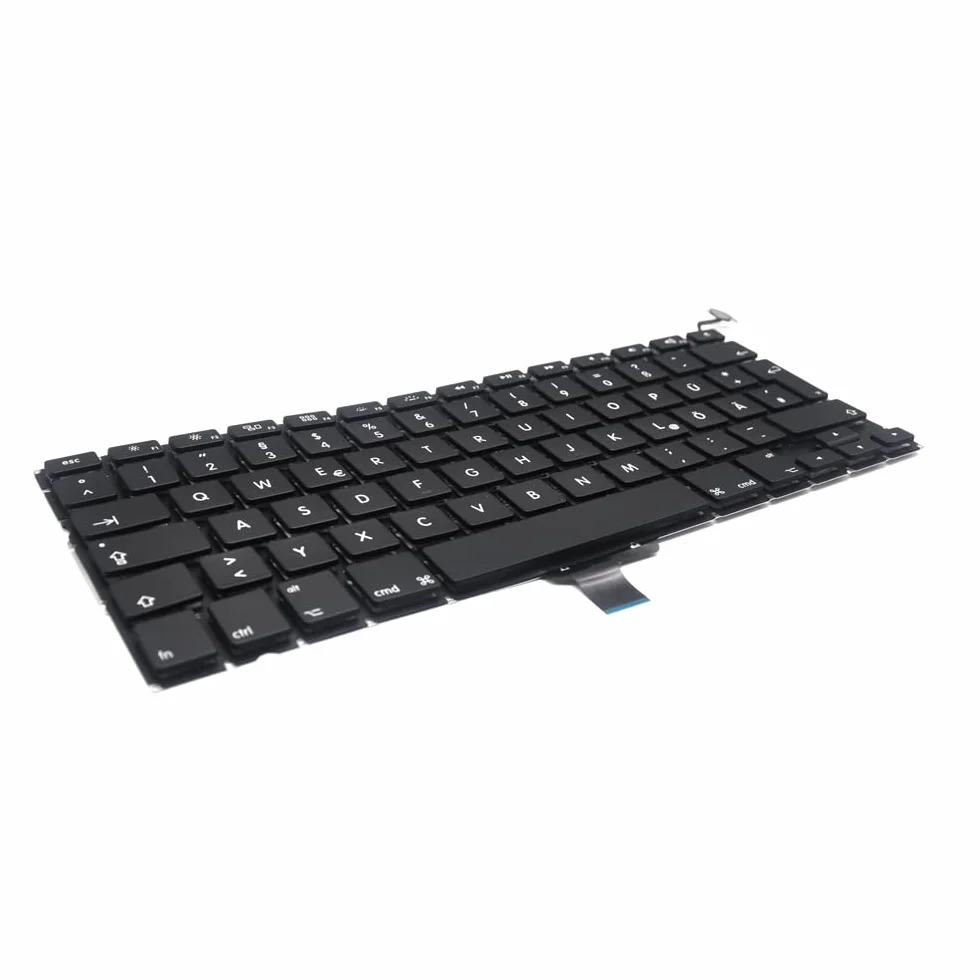Klawiatura do laptopa / Notebook Keyboard zamiennik wymiana niemiecka QWERTZ do MacBook Pro Unibody 33,8 cm 13,3" A1278 A1279 A1280 2008 2009 2010 2011 2012 (niemiecki układ klawiatury)