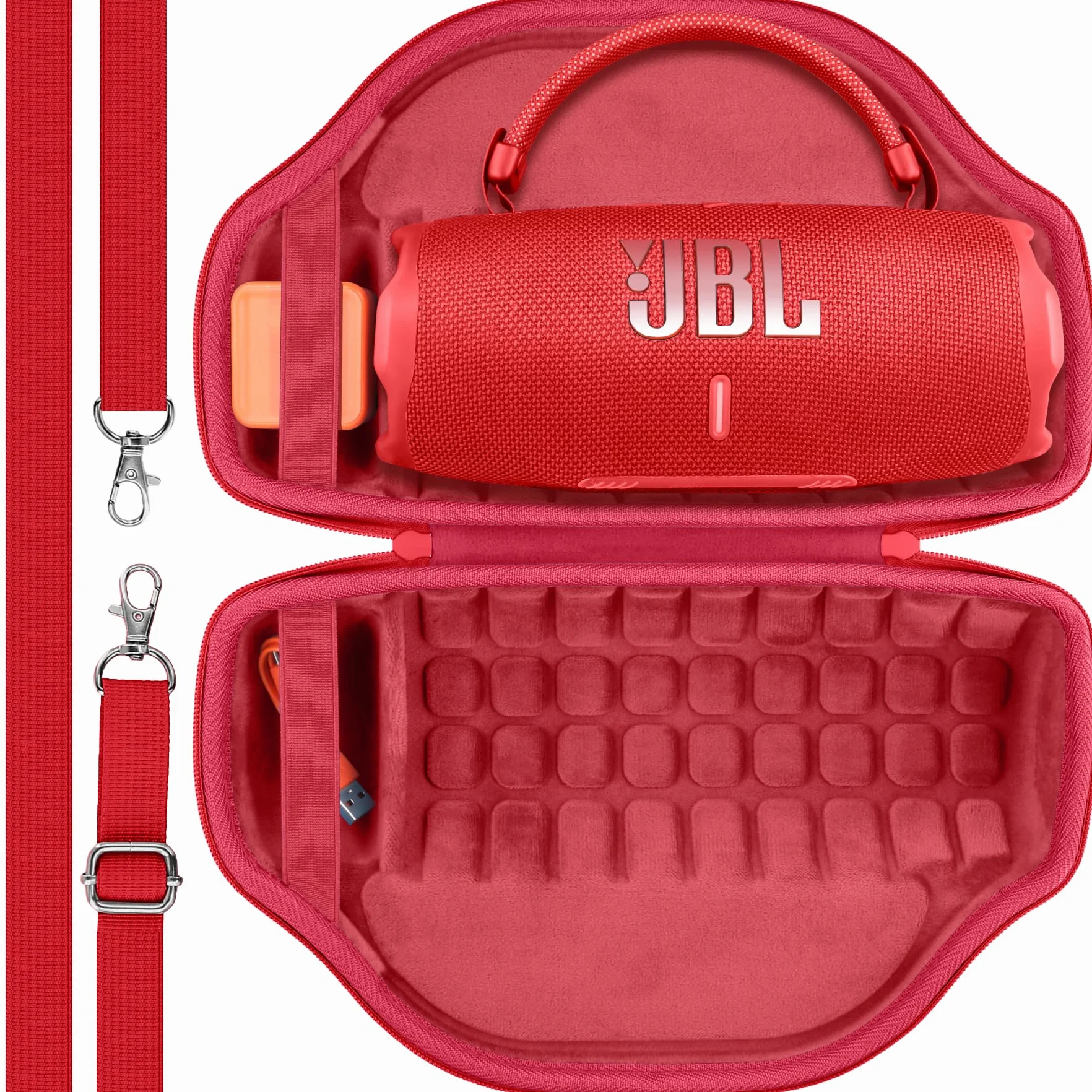 co2CREA Storage Carry Travel Twardy futerał do JBL Charge 6 Przenośny głośnik Bluetooth, tylko etui
