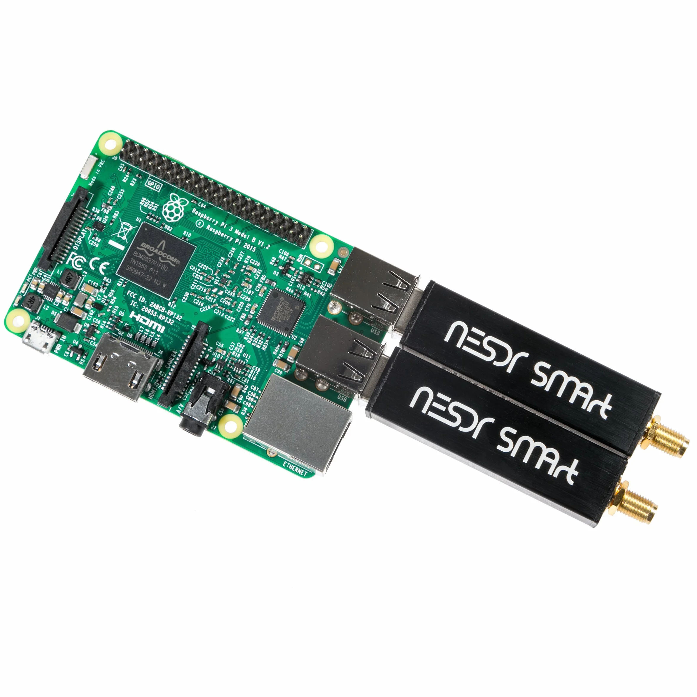 Nooelec RTL-SDR v5 SDR - NESDR SMArt HF/VHF/UHF (100 kHz-1,75 GHz) radio definiowane programowo. Premium RTLSDR w/0,5PPM TCXO, wejście SMA i aluminiowa obudowa. RTL2832U & R820T2 (R860) radio oparte