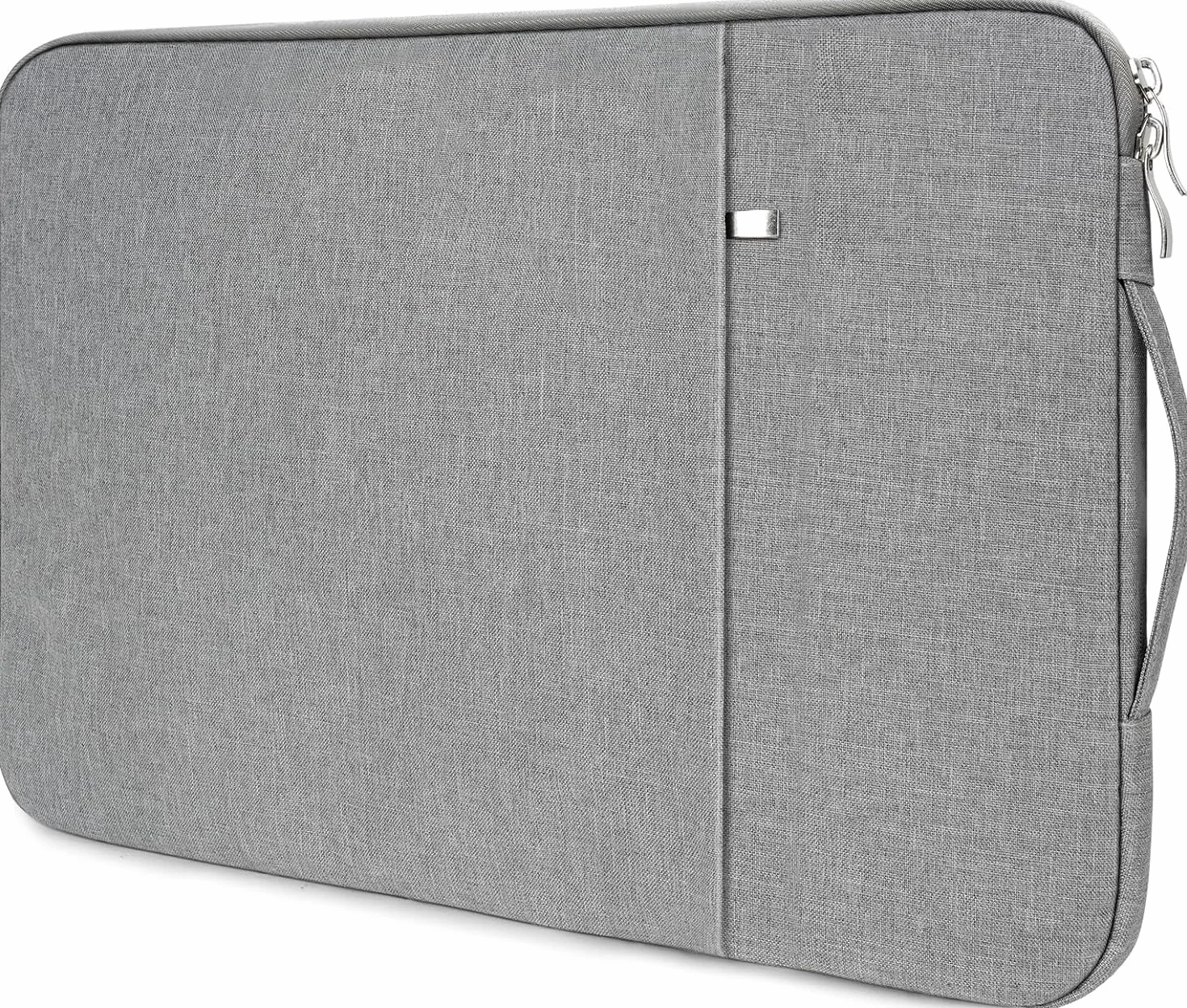 Flintronic Pokrowiec na laptopa 35.6 cm, wodoodporny, przenośna męska torba na laptopa z kieszeniami, kompatybilna z MacBookiem, Asus, Dell, HUAWEI (jasnoszary)