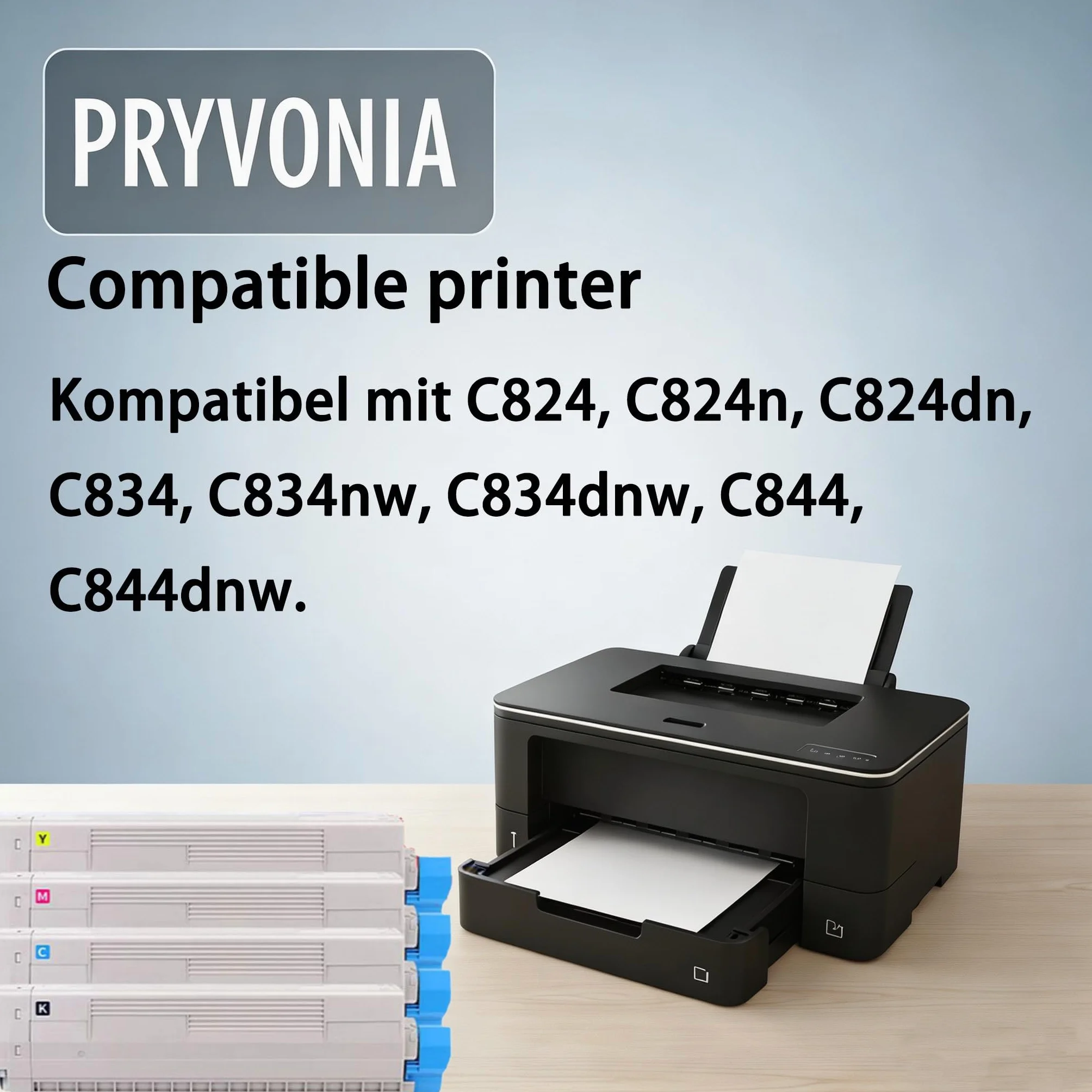 C824 Toner Multipack do Oki C824 C824n C824dn C834 C834nw C834dnw C844 C844dnw zamiennik do 47095704 47095703 47095702 47095701 (4-pak BKBKBK), C-D-M