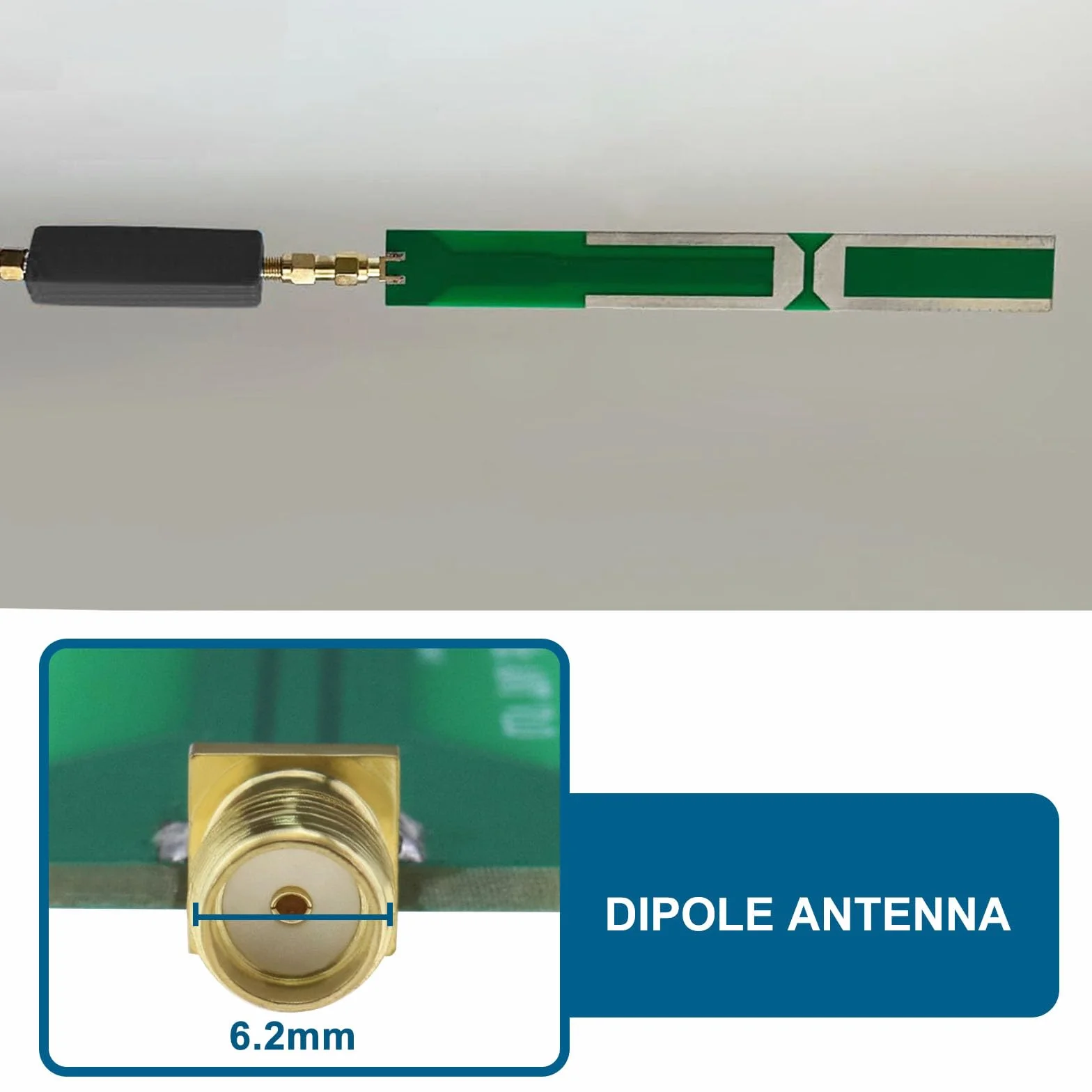 ECSiNG Antena dipolowa ADS-B 1090 MHz SMA gwint zewnętrzny złącze żeńskie 20 mm x 180 mm