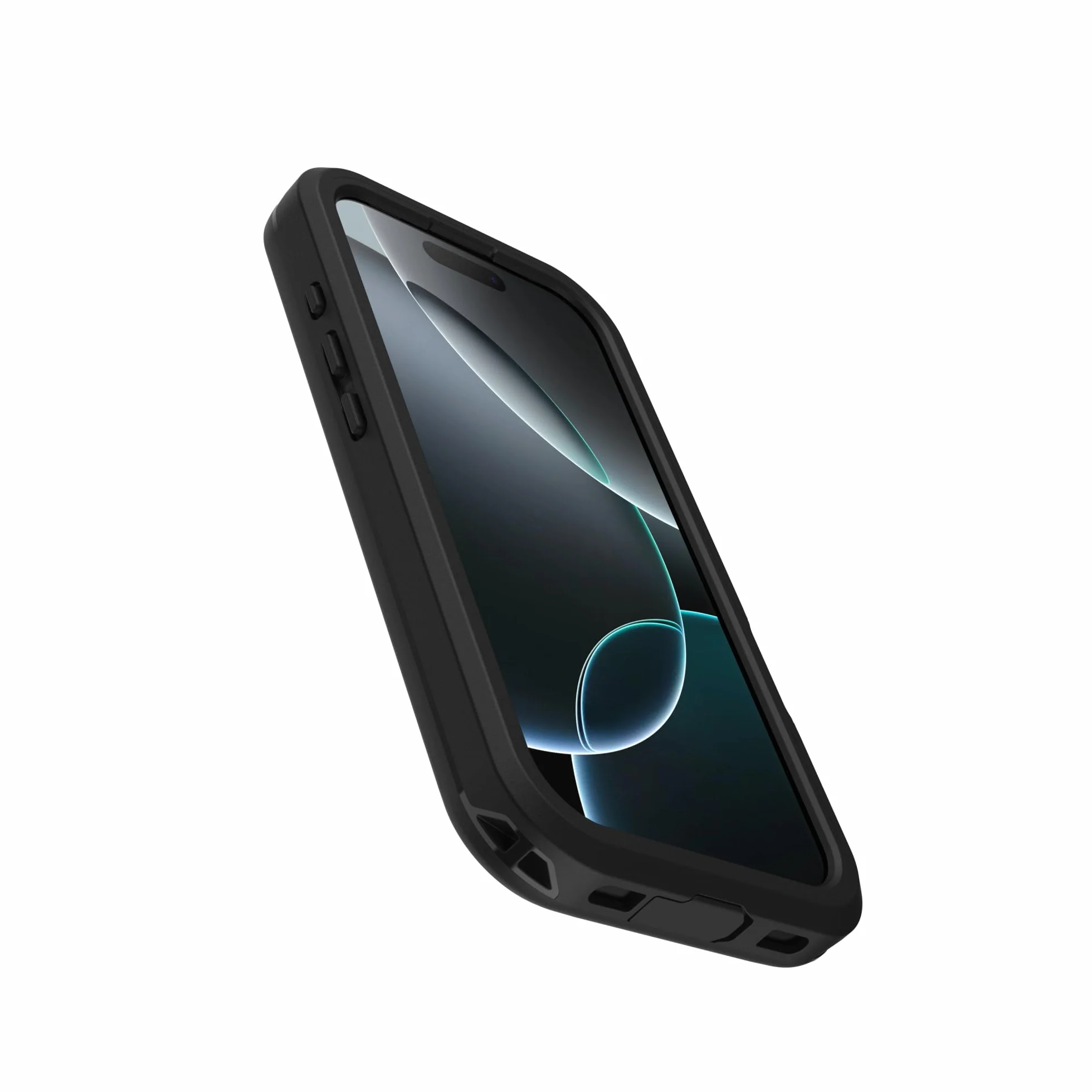 OtterBox Wodoodporne etui z serii FR do iPhone'a 16 Pro z funkcją MagSafe (zaprojektowane przez LifeProof) – czarne, wodoodporne, 60% tworzywo sztuczne z recyklingu, eleganckie i stylowe