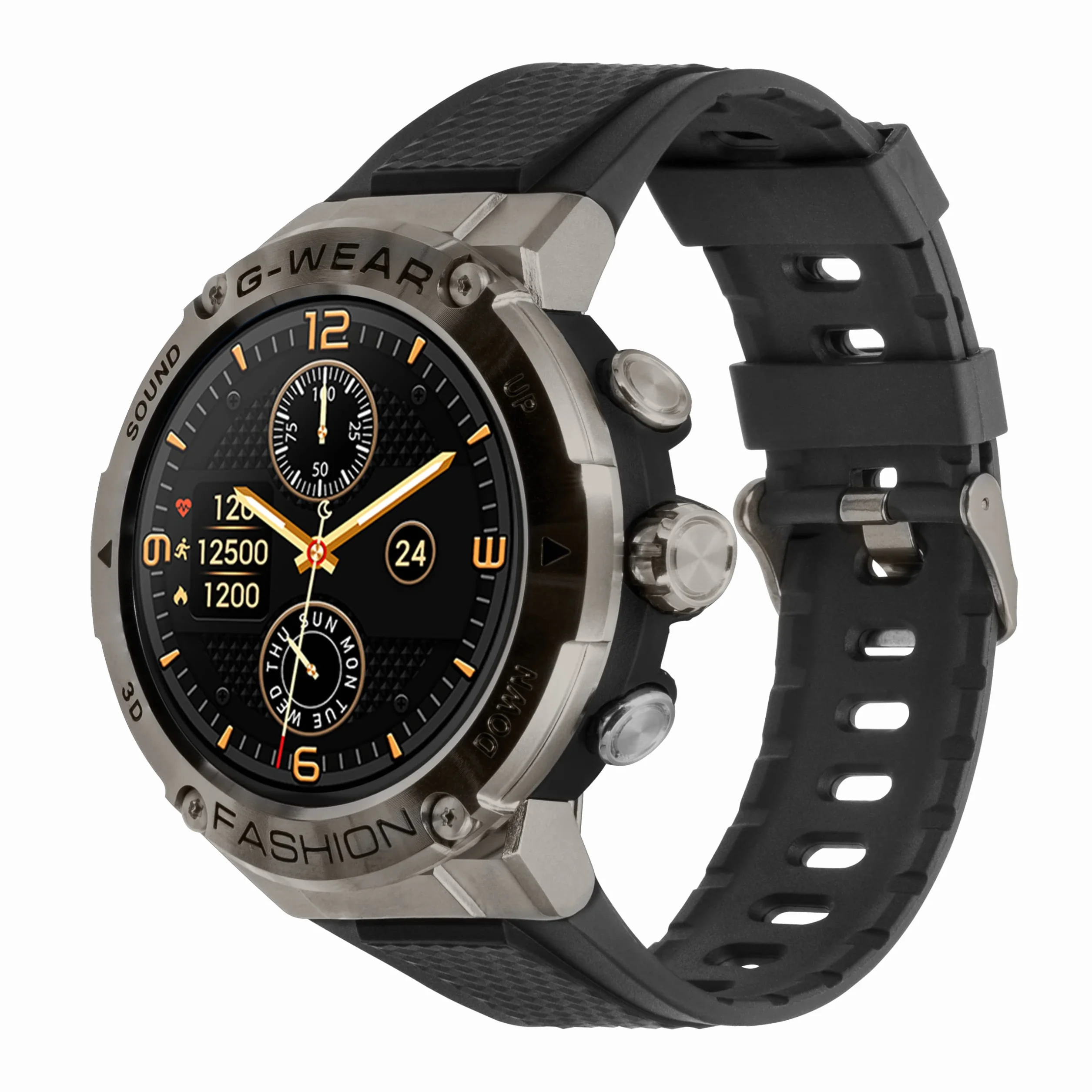 Watchmark G-Wear Smartwatch, Czarny, 36 mm