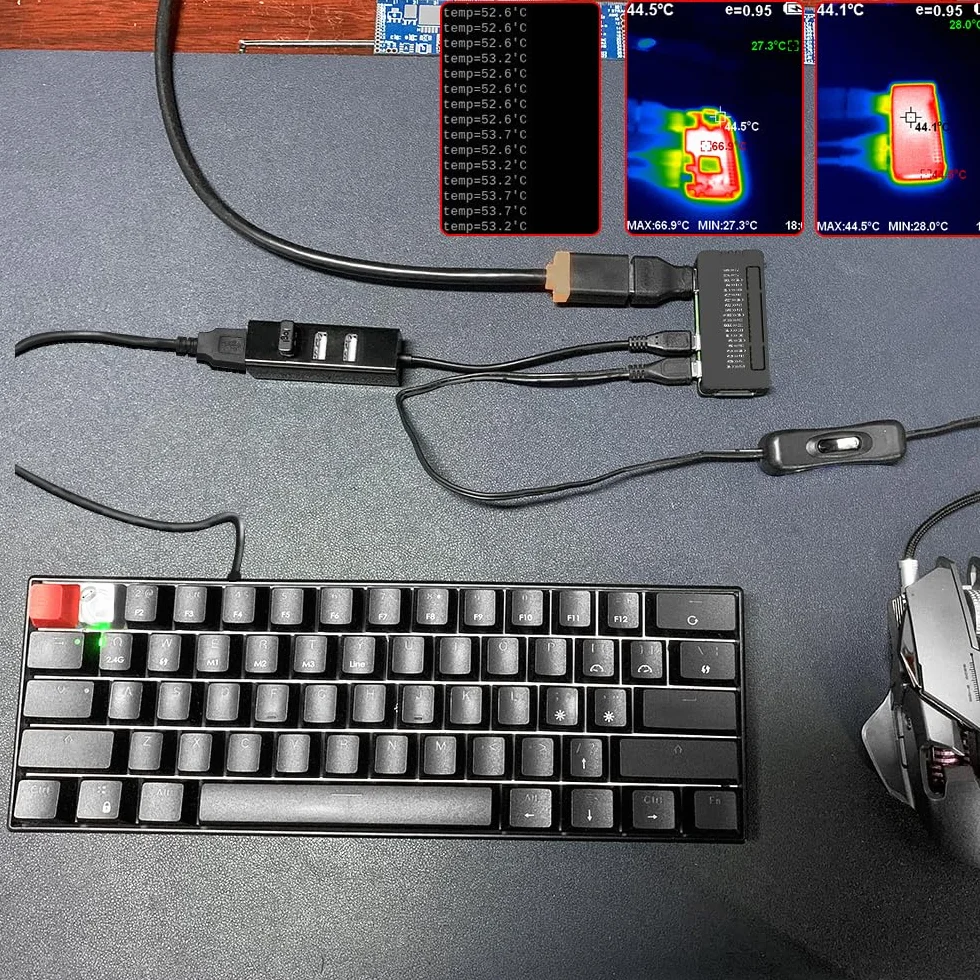GeeekPi Podstawowy Starter Kit dla Raspberry Pi Zero 2 W, z obudową Zero 2 W, 20-stykowym złączem GPIO, radiatorami, OTG, przełącznikiem MicroUSB, kablem MicroUSB do OTG, adapterem HDMI dla Zero 2 W
