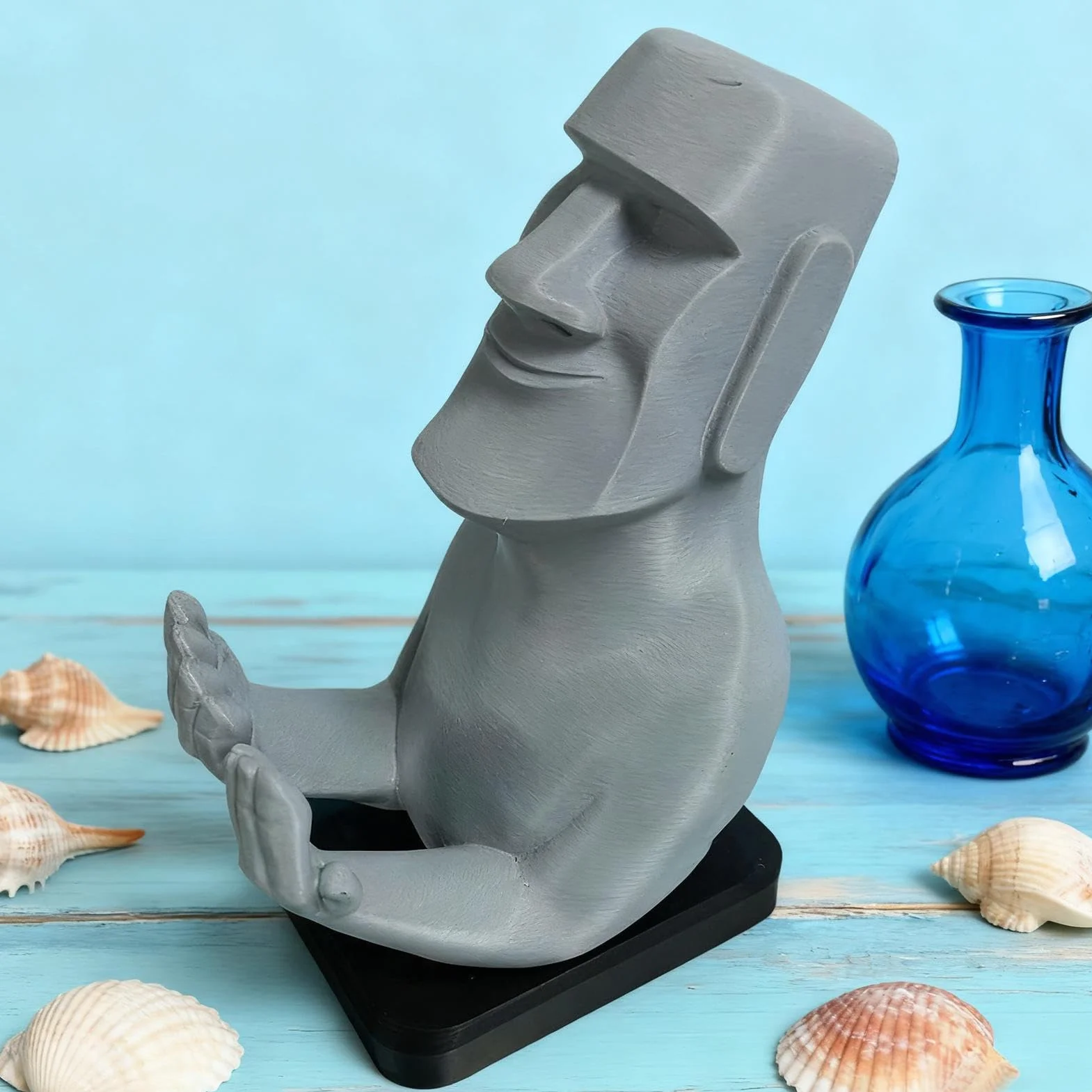 Uchwyt na kontroler do gier - Stone Man Decor, podstawka na telefon komórkowy - dla graczy mężczyzn chłopców nastolatków chłopaka salon biurko sypialnia akademik