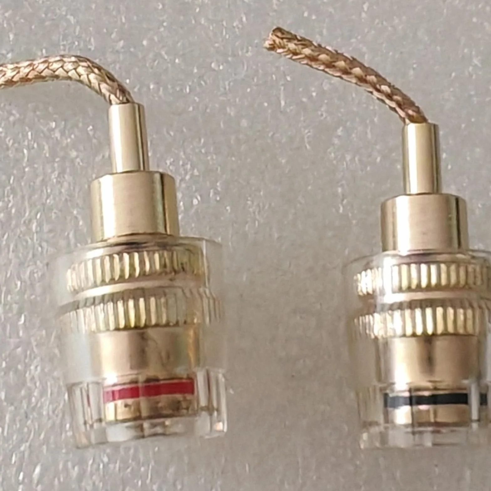 Złącze Flex Pin Banana 4mm na wtyk 2mm, adapter kabli HiFi, złącze audio