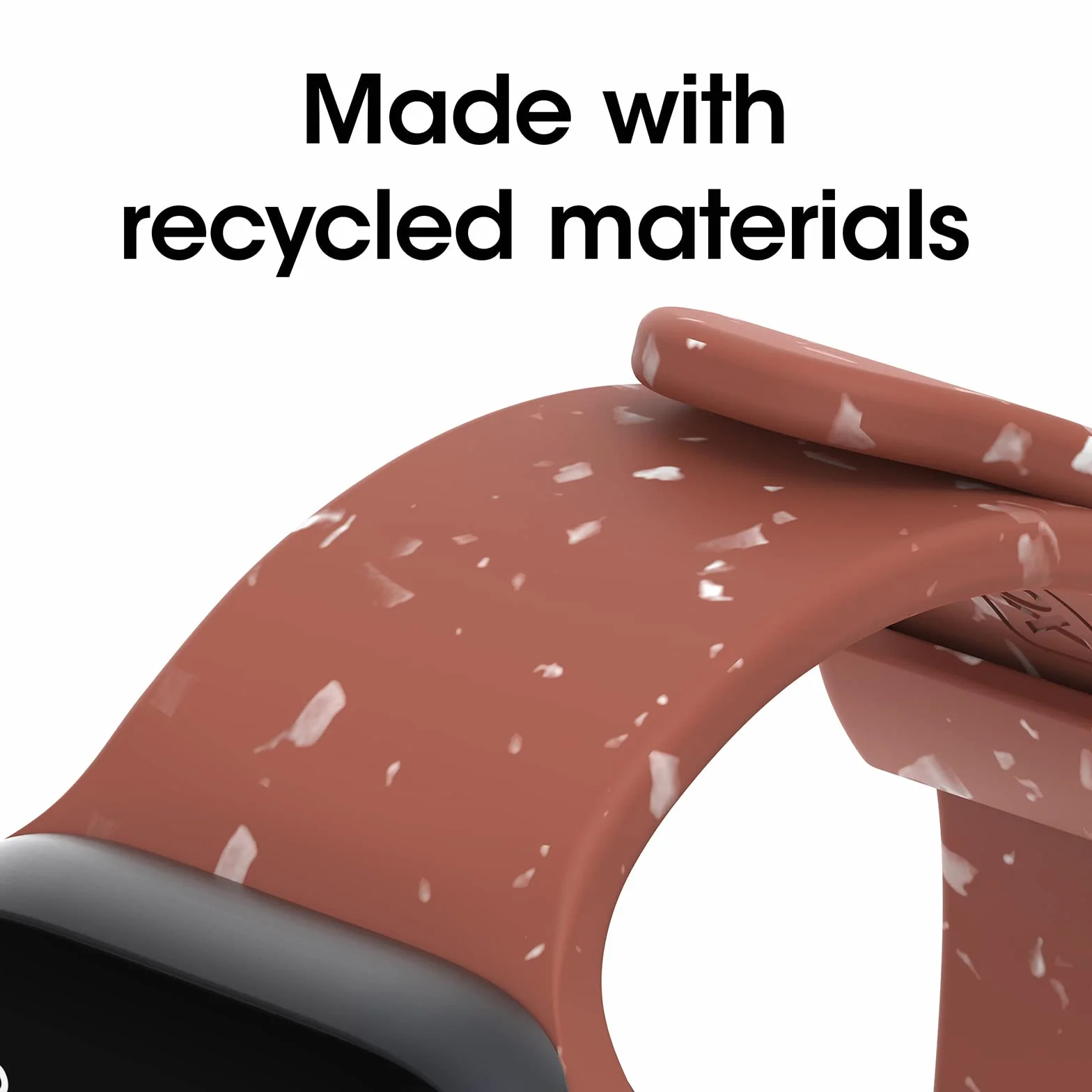 OtterBox Terrus pasek do zegarka Apple Watch 44/45/46mm, wytrzymały pasek z miękkiego silikonu do zegarka Apple Watch, z żywymi plamkami wykonanymi z materiału pochodzącego z recyklingu, Czerwone